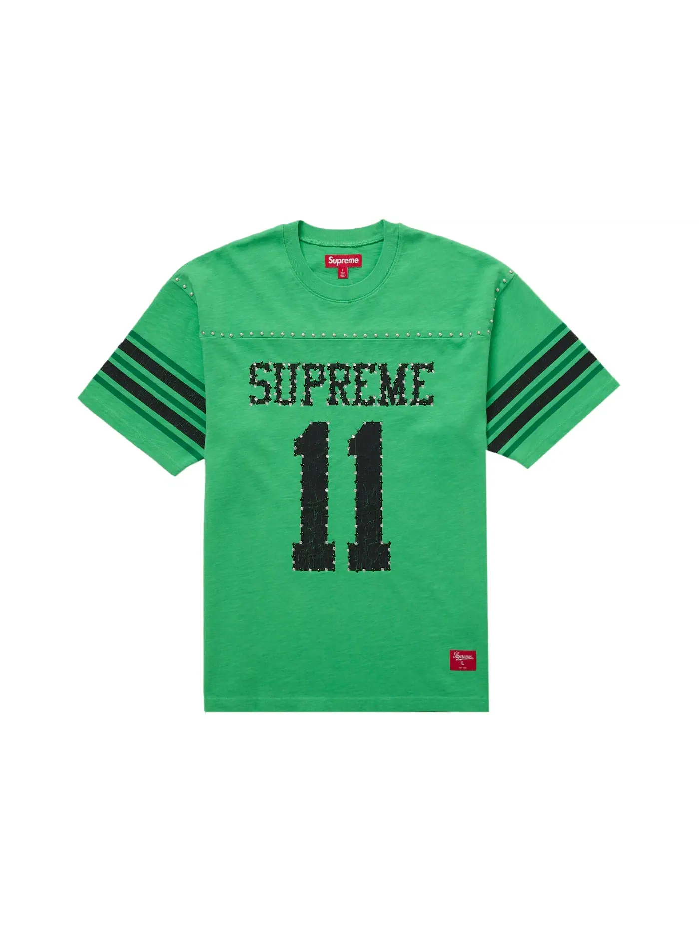 Мужская футболка с длинным рукавом с принтом Supreme Top — изображение 1 из 2, зеленый
