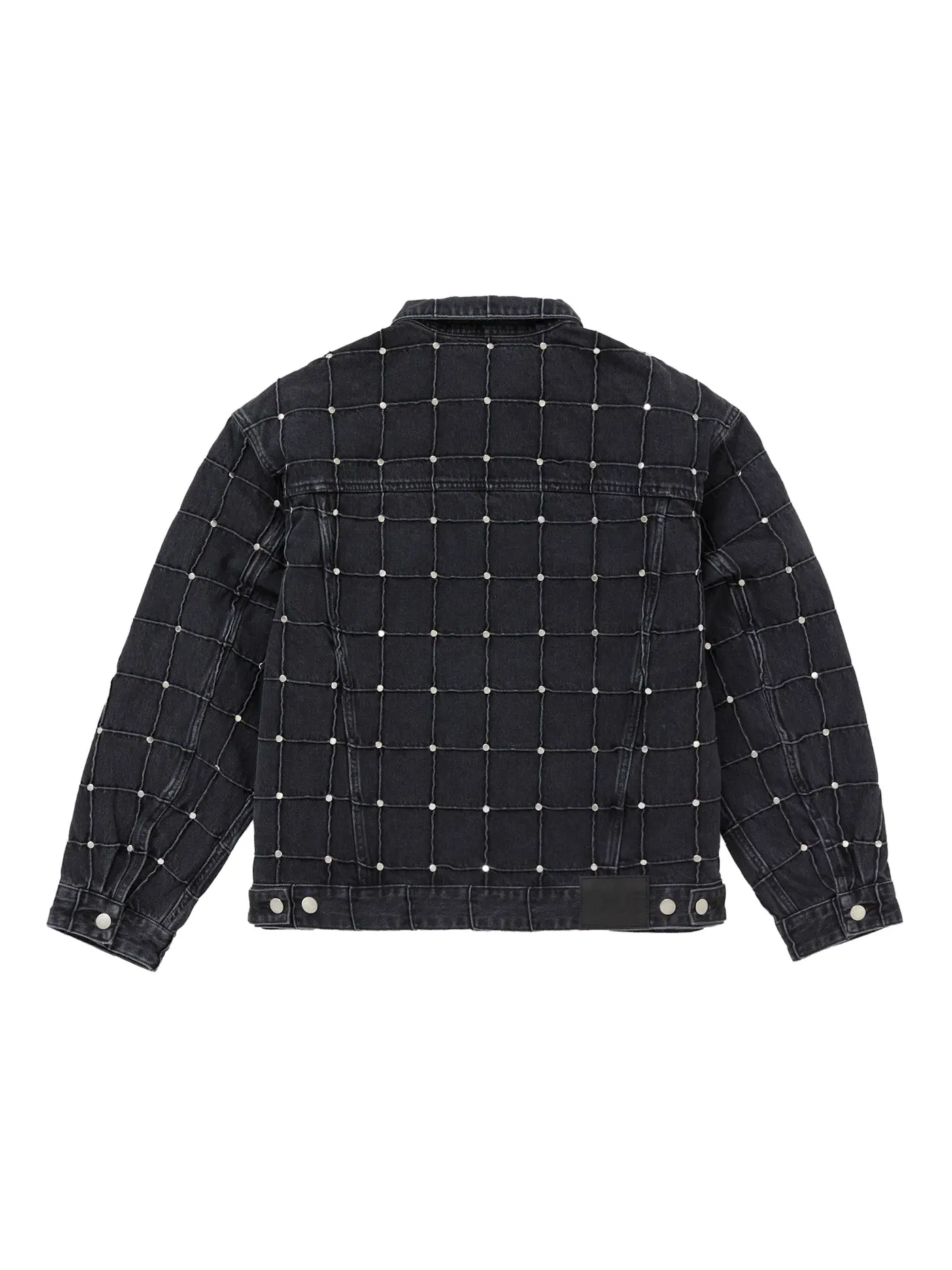 Мужская куртка-джинсовка с заклепками Supreme Jacket — изображение 2 из 2, черный