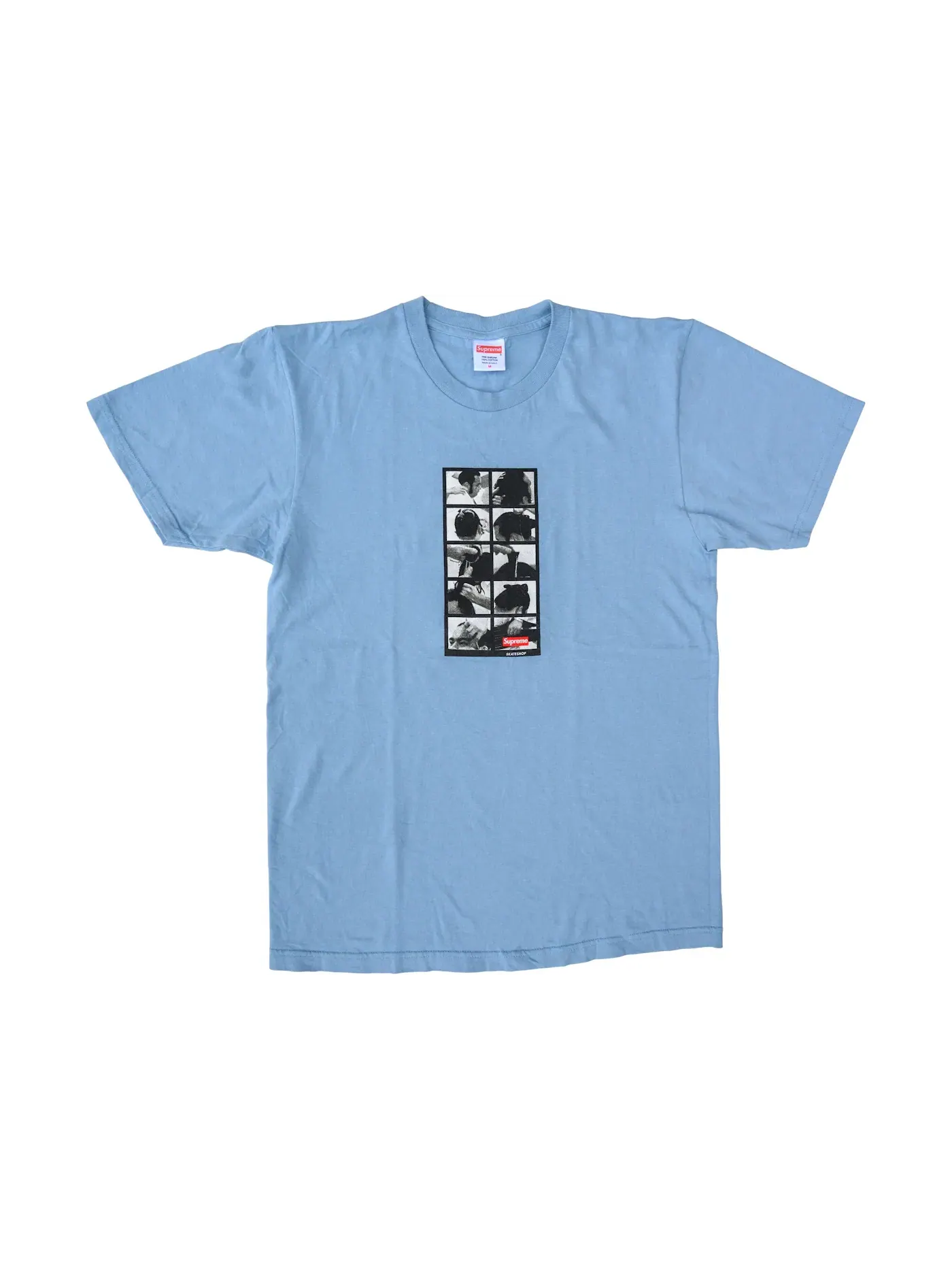 Мужская футболка с принтом Tee Supreme — изображение 1 из 1, светлый синий