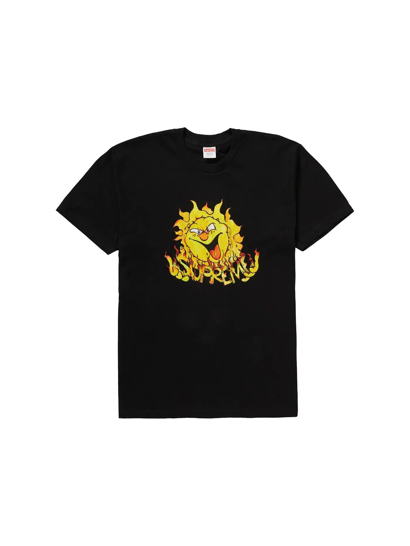 Мужская футболка с принтом Supreme Sun Tee — изображение 1 из 1, черный