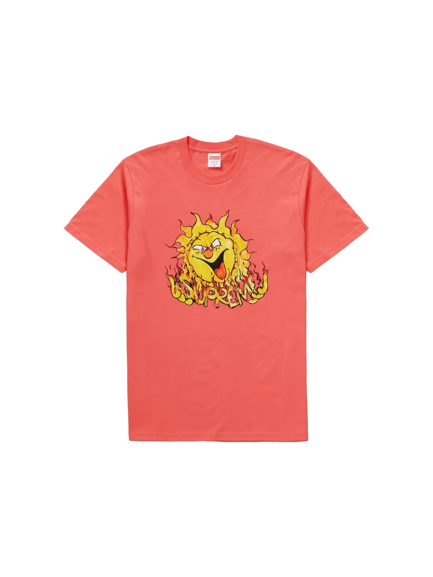 Мужская футболка с принтом Supreme Tee — изображение 1 из 1, оранжевый