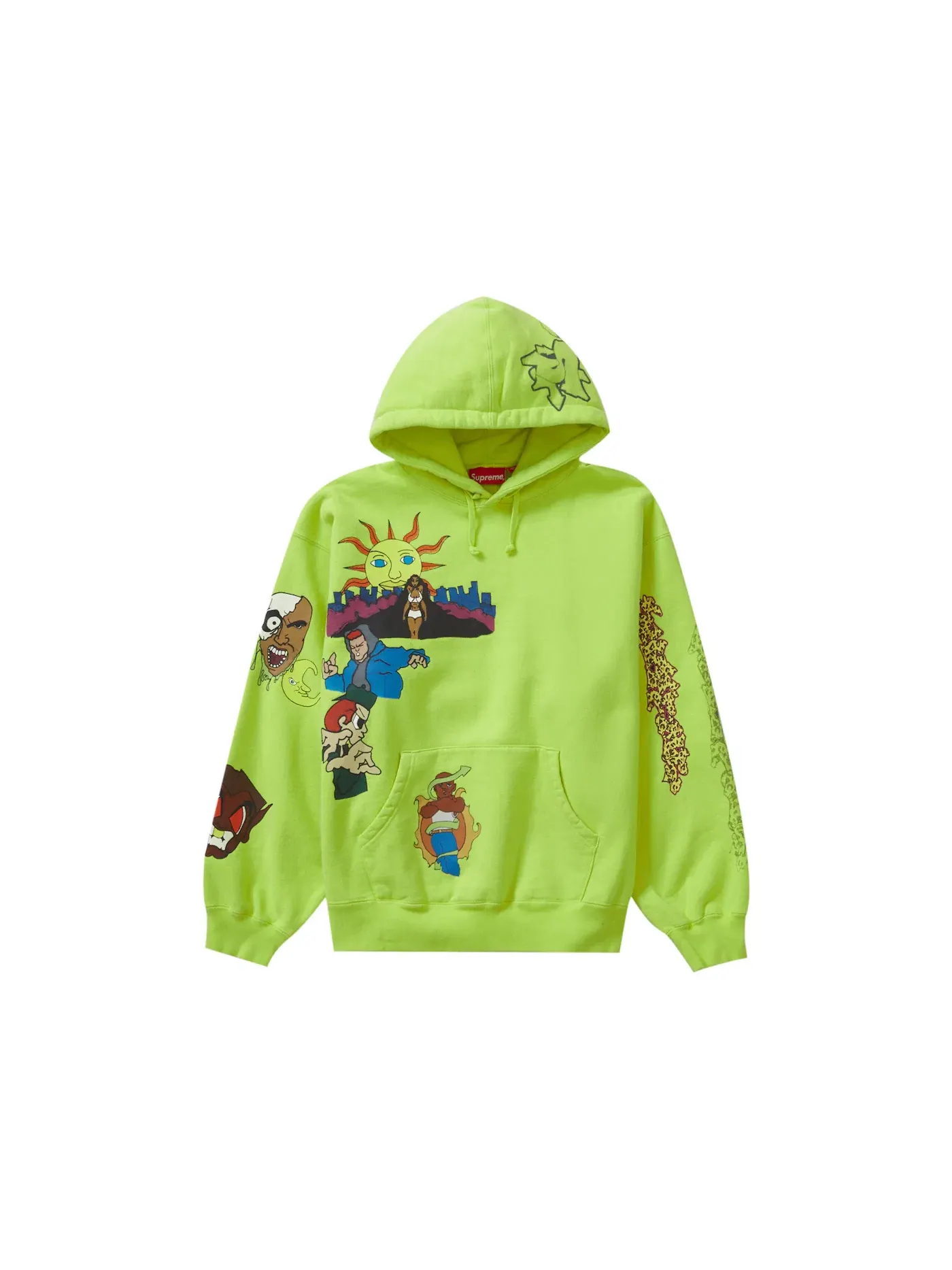 Мужская худи с капюшоном Supreme Sweatshirt — изображение 1 из 2, зеленый