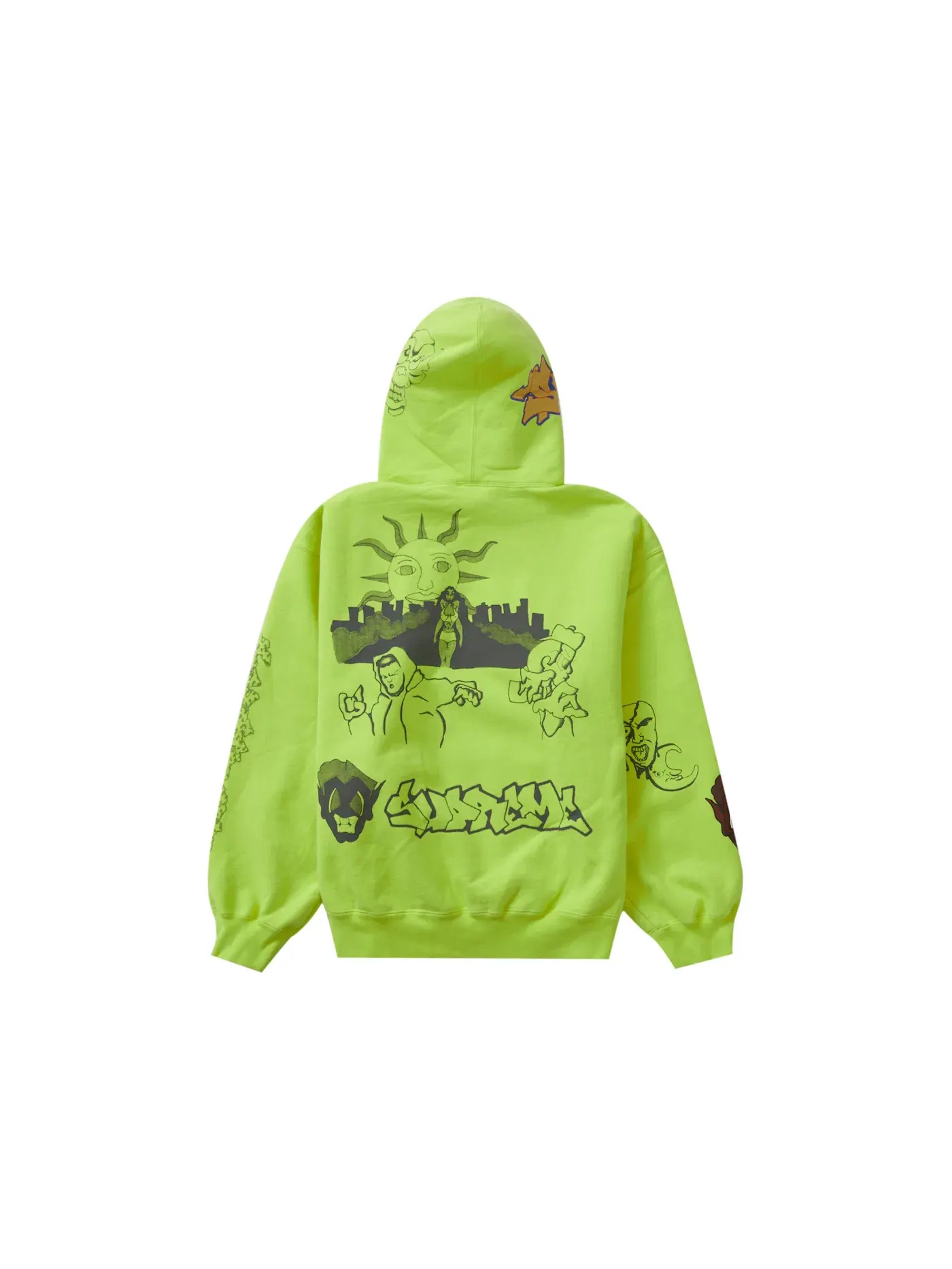 Мужская худи с капюшоном Supreme Sweatshirt — изображение 2 из 2, зеленый