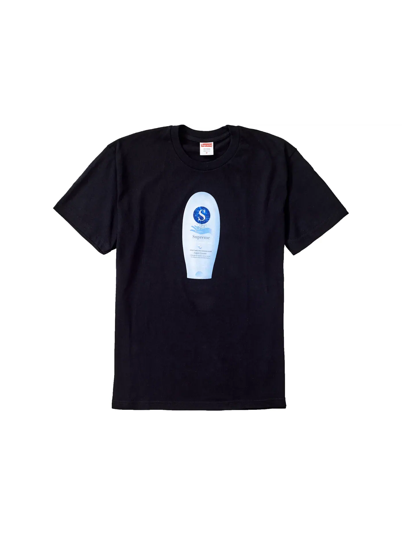 Мужская футболка с принтом Supreme Super Cream Tee — изображение 1 из 1, черный