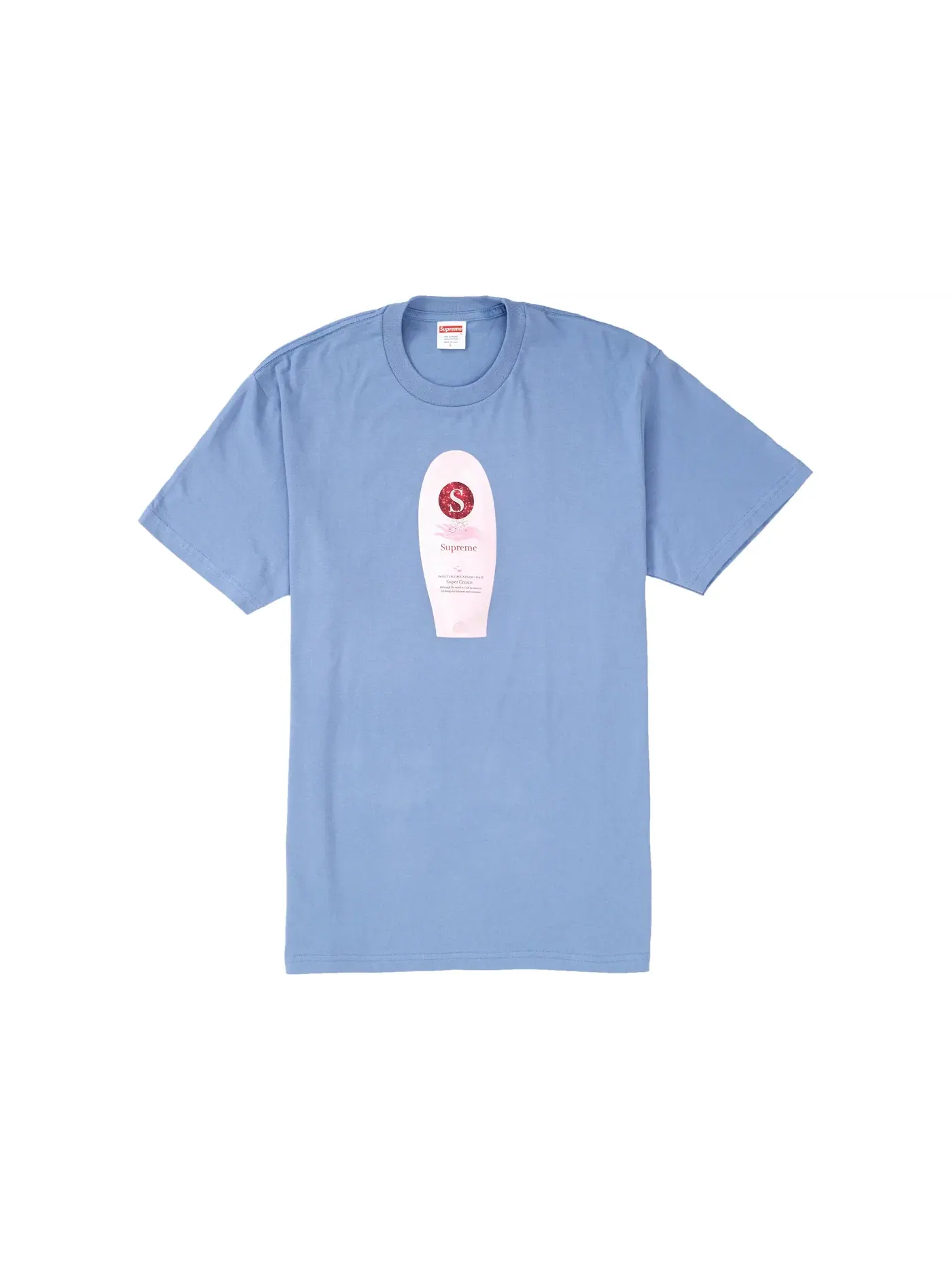 Мужская футболка с принтом Supreme Super Cream Tee — изображение 1 из 1, серый