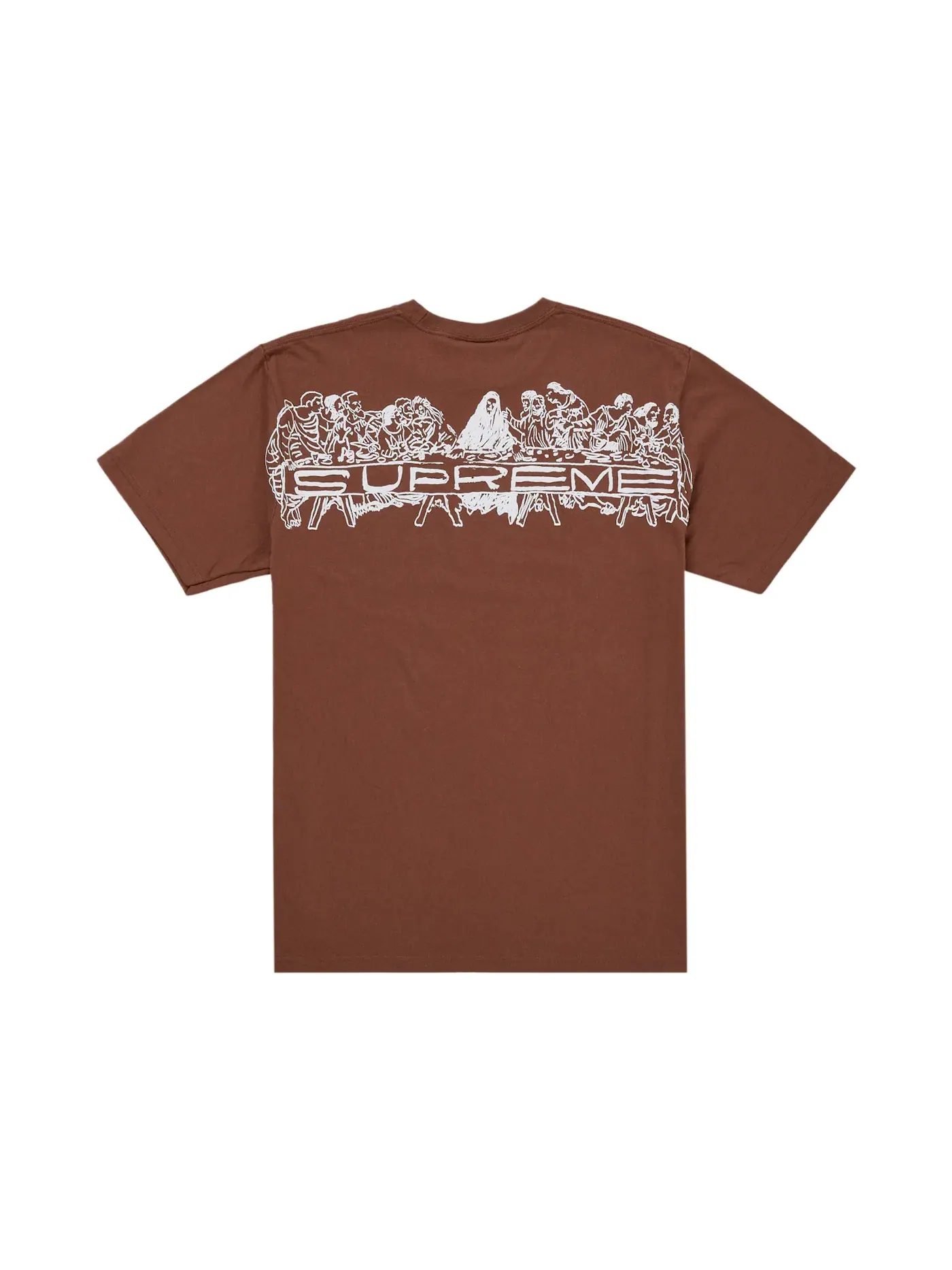 Мужская футболка с принтом Supreme Tee — изображение 1 из 2, коричневый