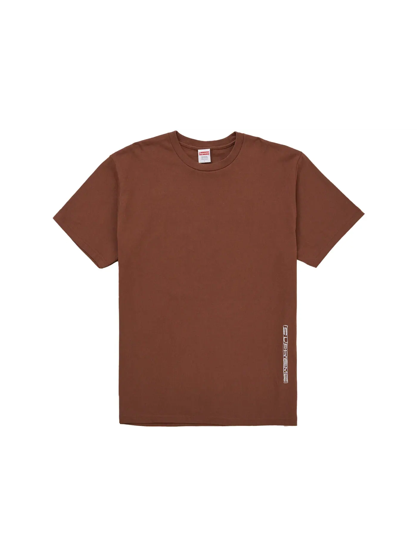 Мужская футболка с принтом Supreme Tee — изображение 2 из 2, коричневый