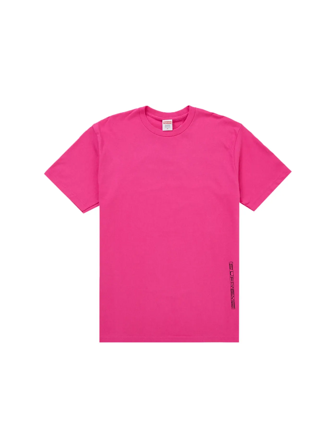 Мужская футболка с принтом Supreme Tee — изображение 2 из 2, фуксия