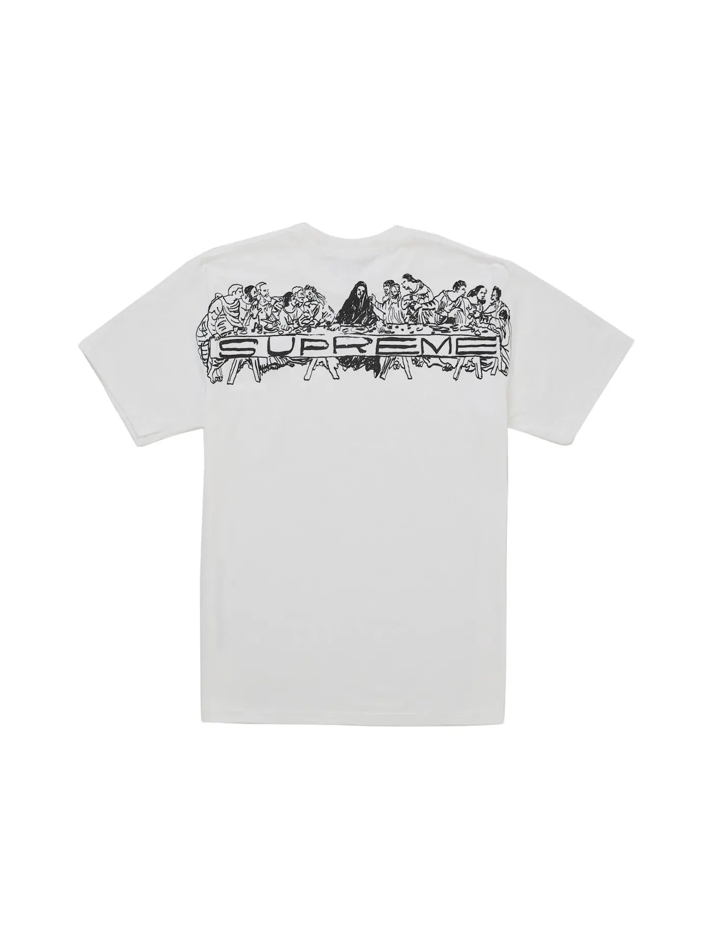 Мужская футболка с принтом Supreme Tee — изображение 1 из 2, белый