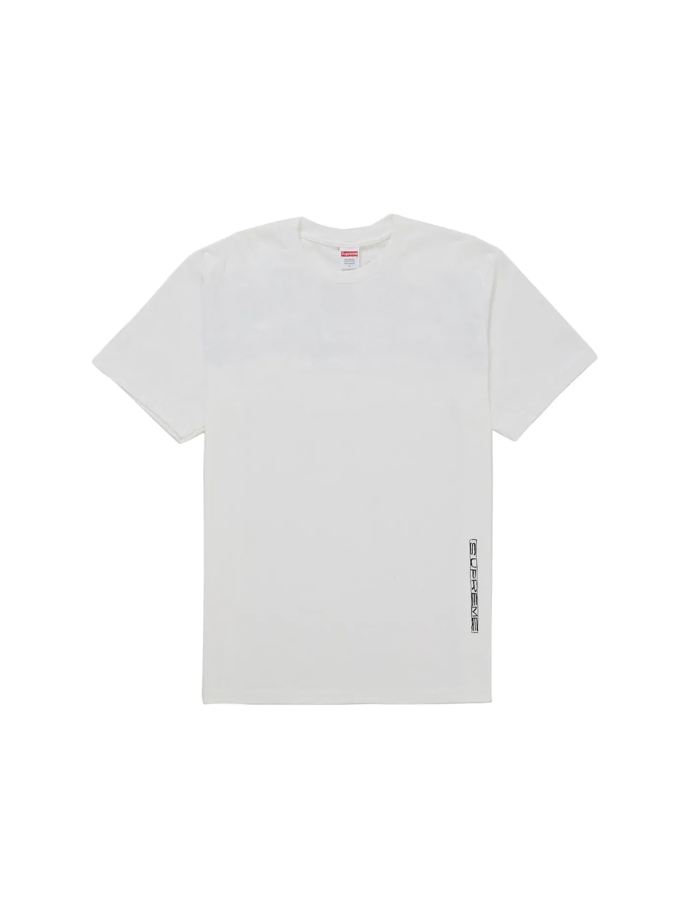 Мужская футболка с принтом Supreme Tee — изображение 2 из 2, белый