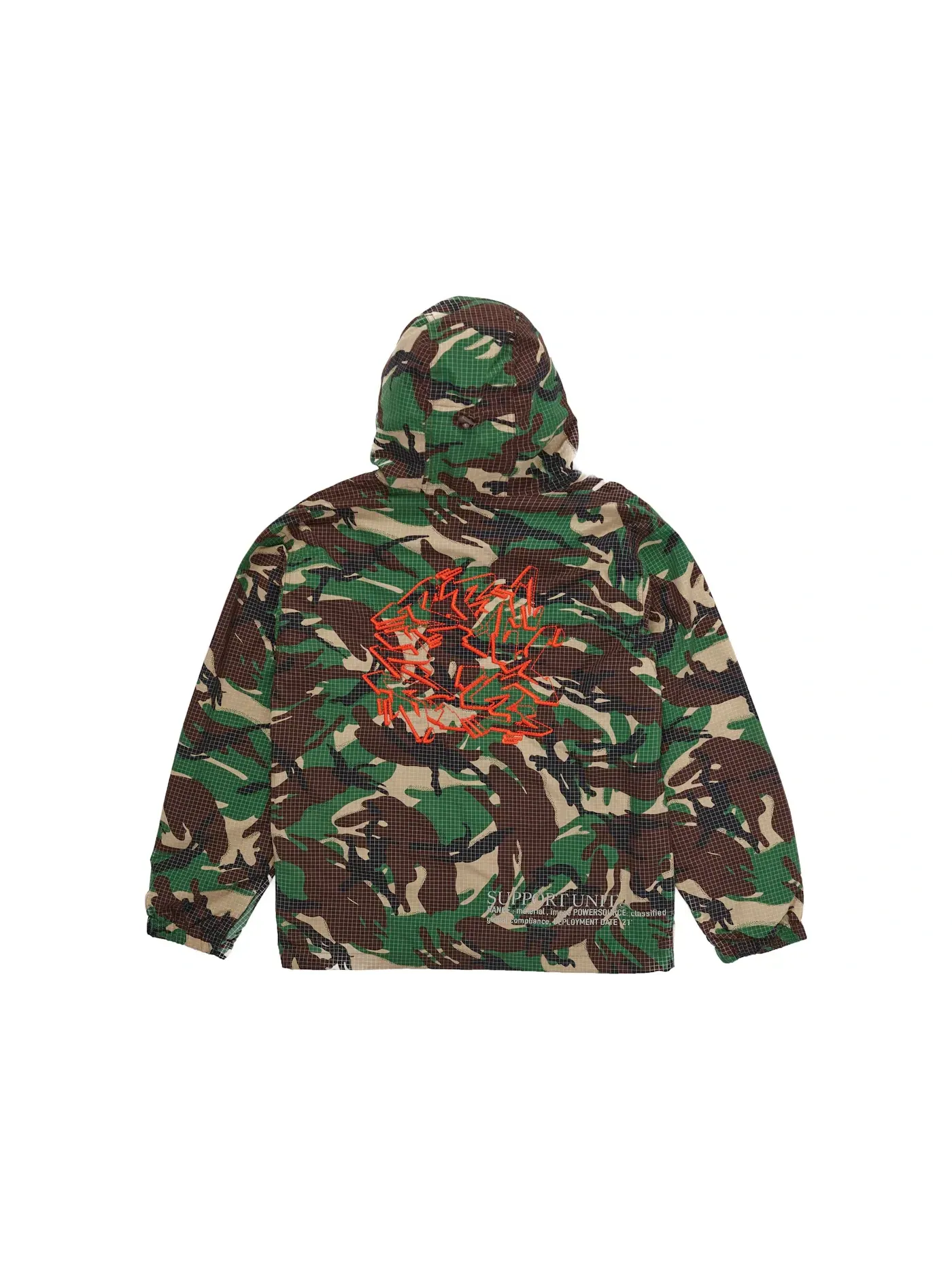 Мужская куртка из рипстоп-нейлона с камуфляжным принтом Supreme Support Unit Nylon Ripstop Jacket, Swirl Camo