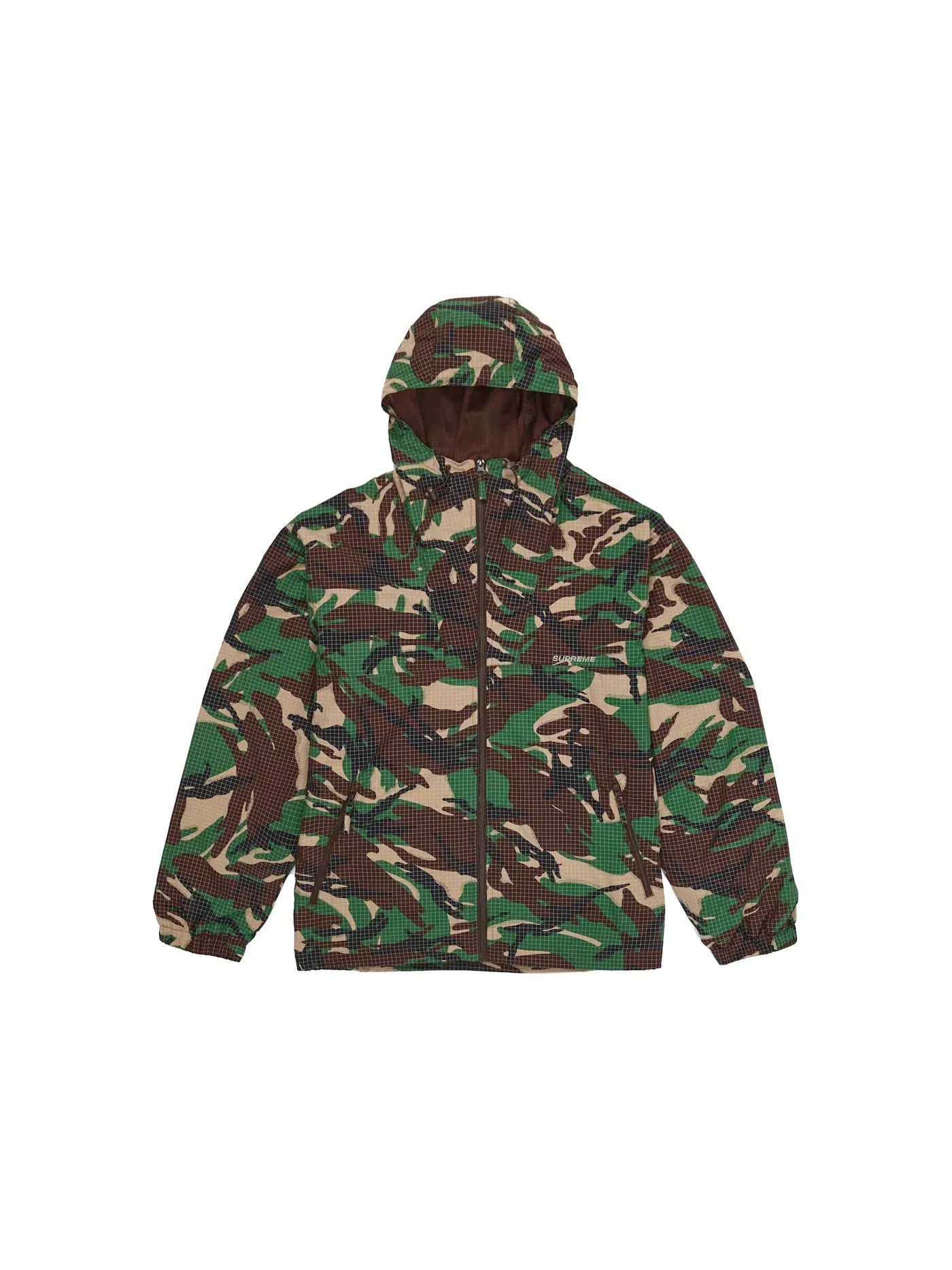 Мужская куртка из рипстоп-нейлона с камуфляжным принтом Supreme Support Unit Nylon Ripstop Jacket, Swirl Camo