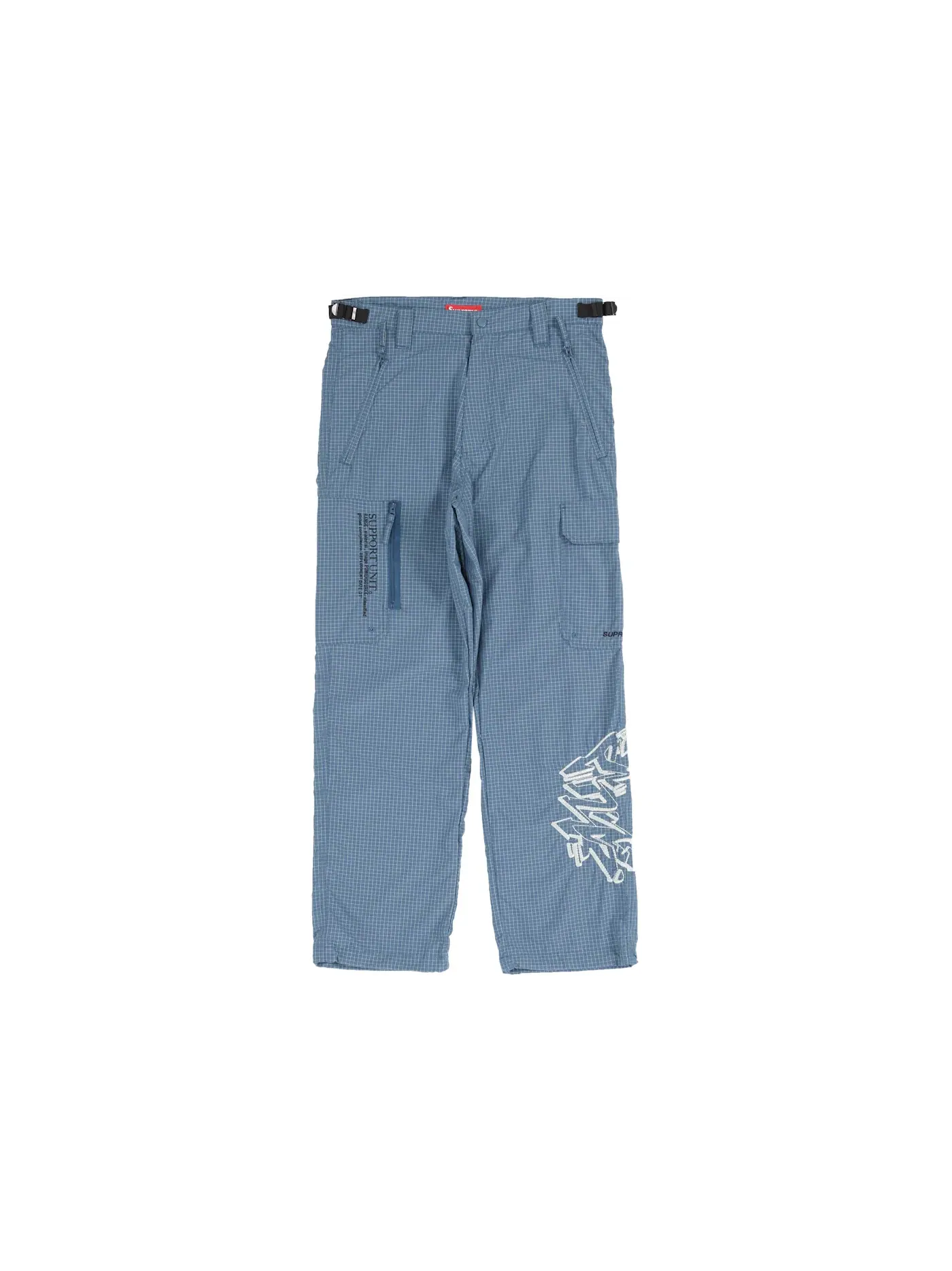 Мужские штаны с принтом Supreme Support Unit Nylon Ripstop Pant — изображение 1 из 2, бирюзовый