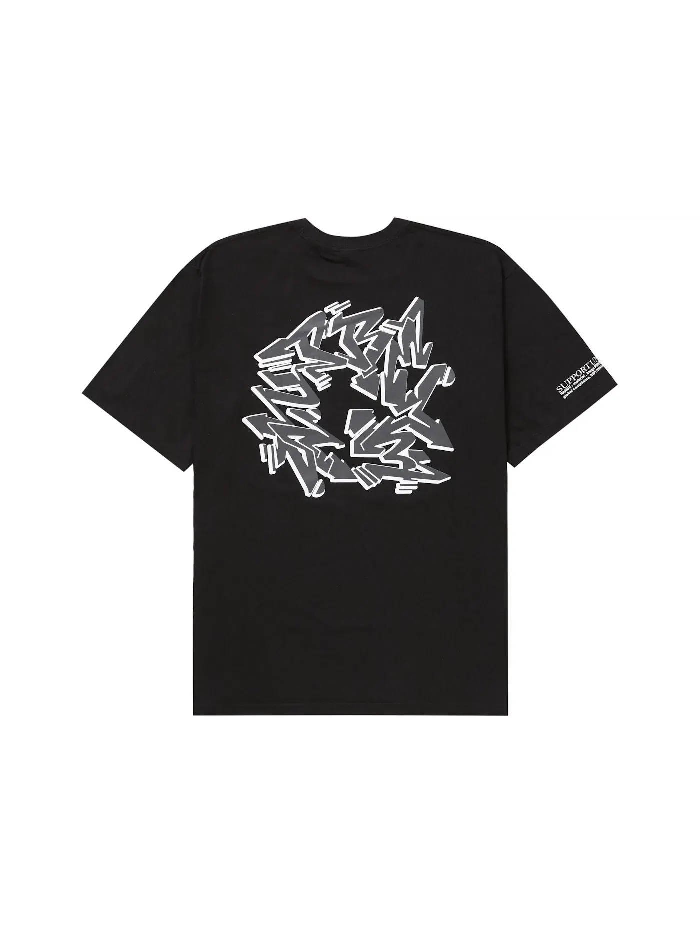 Мужская футболка с длинным рукавом Supreme Support Unit Tee Supreme — изображение 2 из 2, черный
