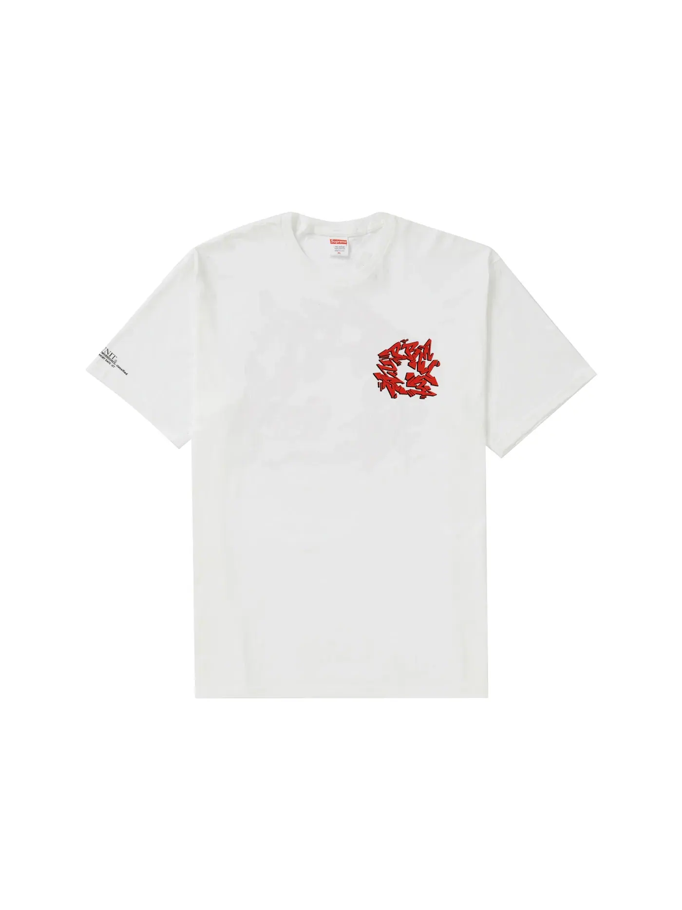 Мужская футболка с принтом Supreme Tee — изображение 1 из 2, белый