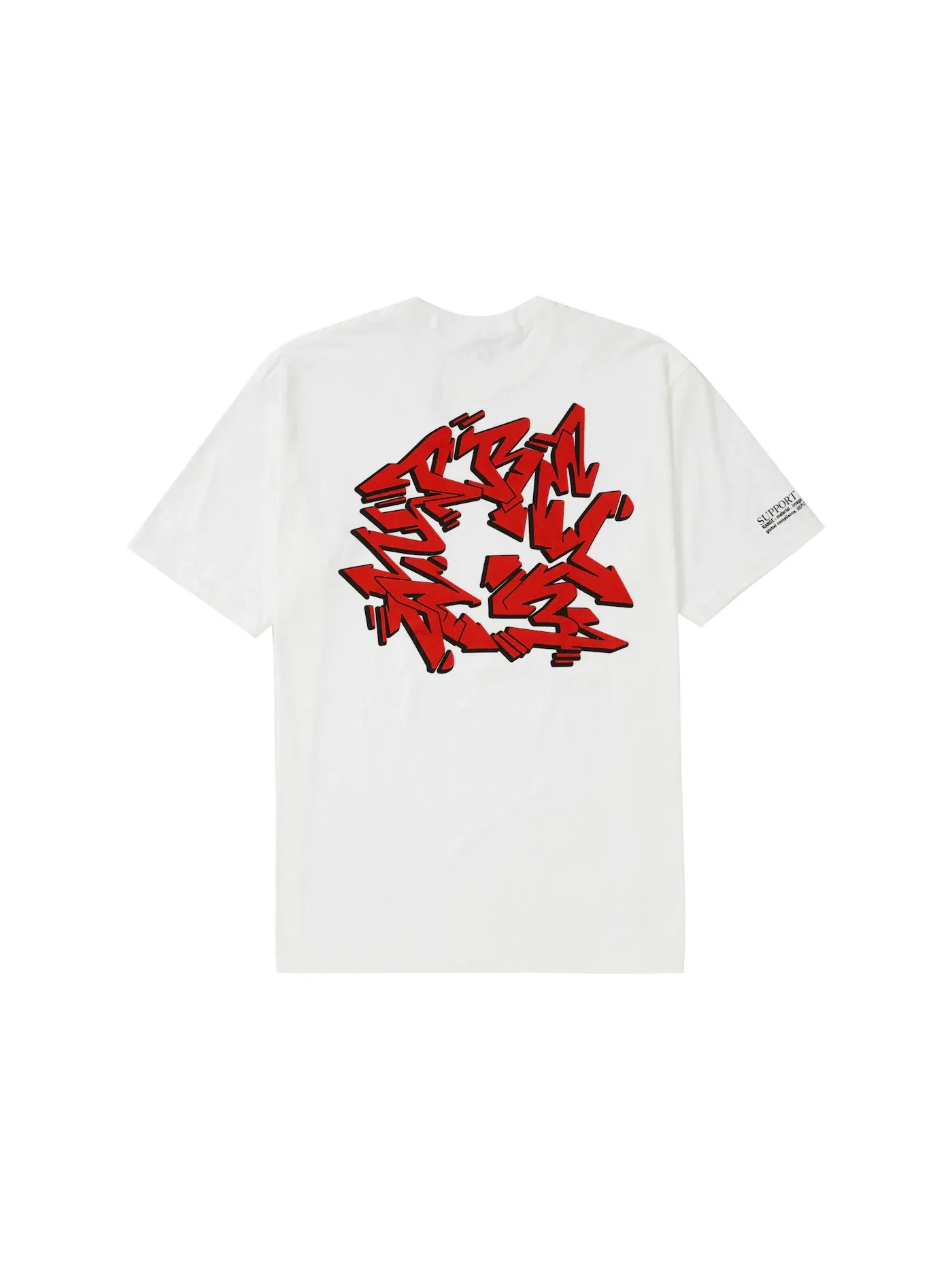 Мужская футболка с принтом Supreme Tee — изображение 2 из 2, белый