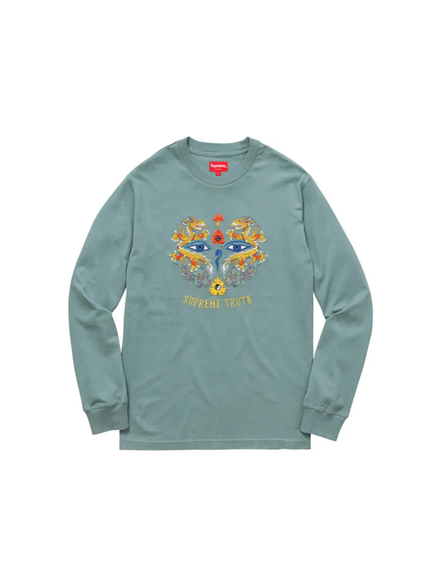 Мужская футболка с длинным рукавом Supreme Supreme Truth Long Sleeve Tee — изображение 1 из 1, серый