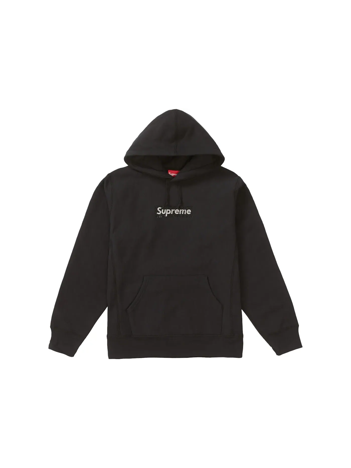 Мужской худи с принтом Supreme Black — изображение 1 из 1