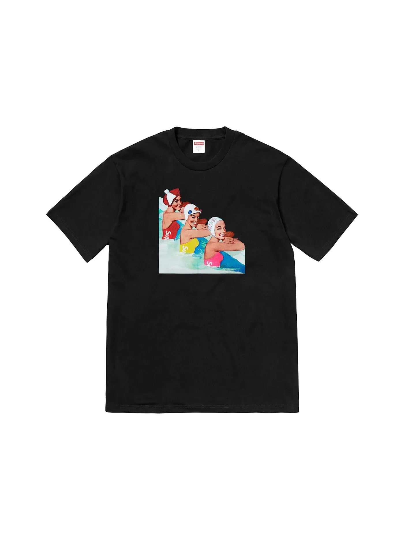 Мужская футболка с принтом Supreme Tee — изображение 1 из 1, черный