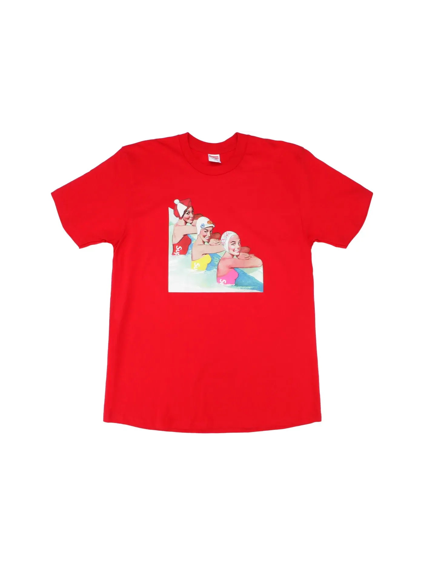 Мужская футболка с принтом Supreme Tee — изображение 1 из 1, красный