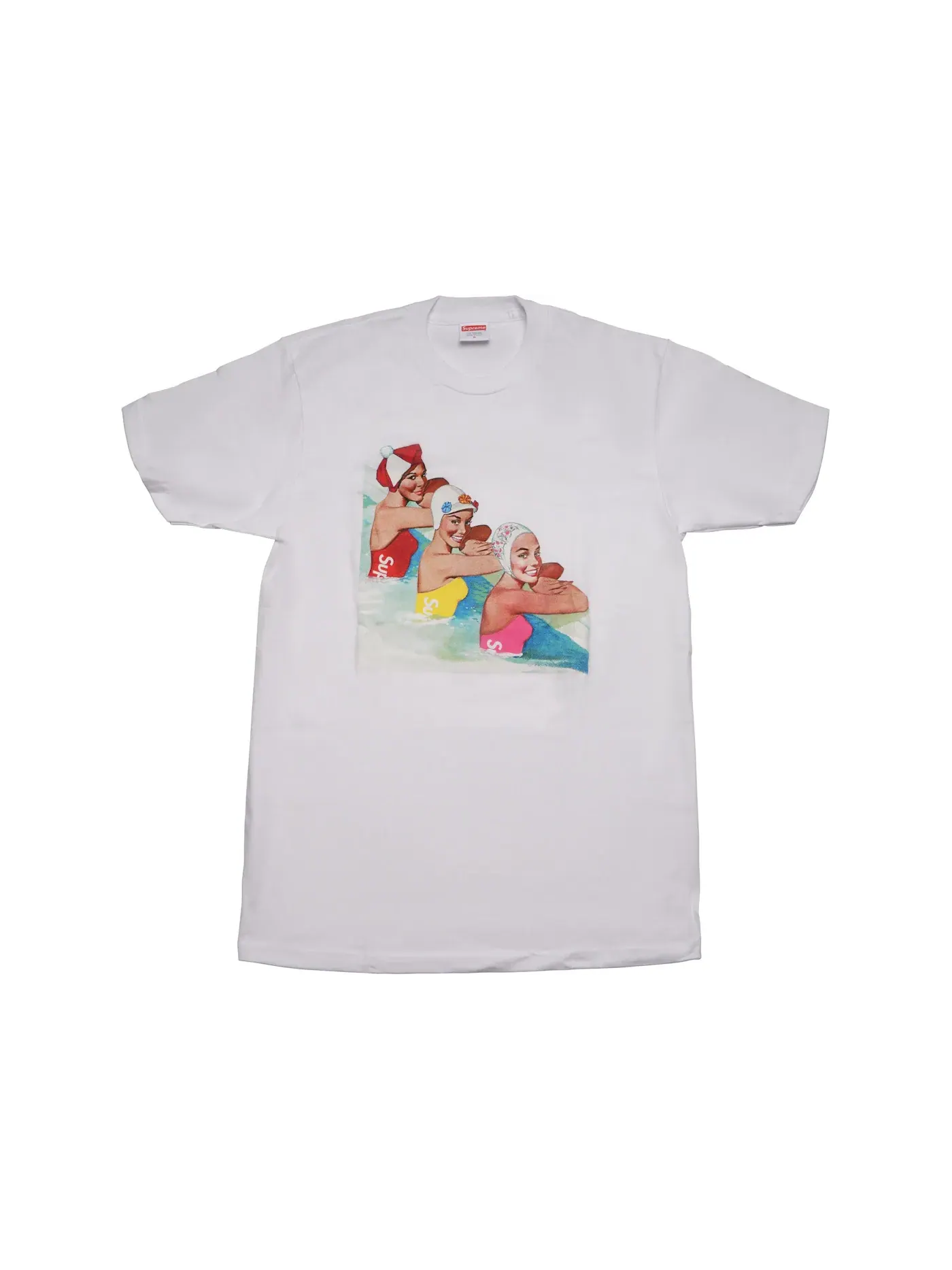 Мужская футболка с принтом Supreme Tee Supreme — изображение 1 из 1, белый