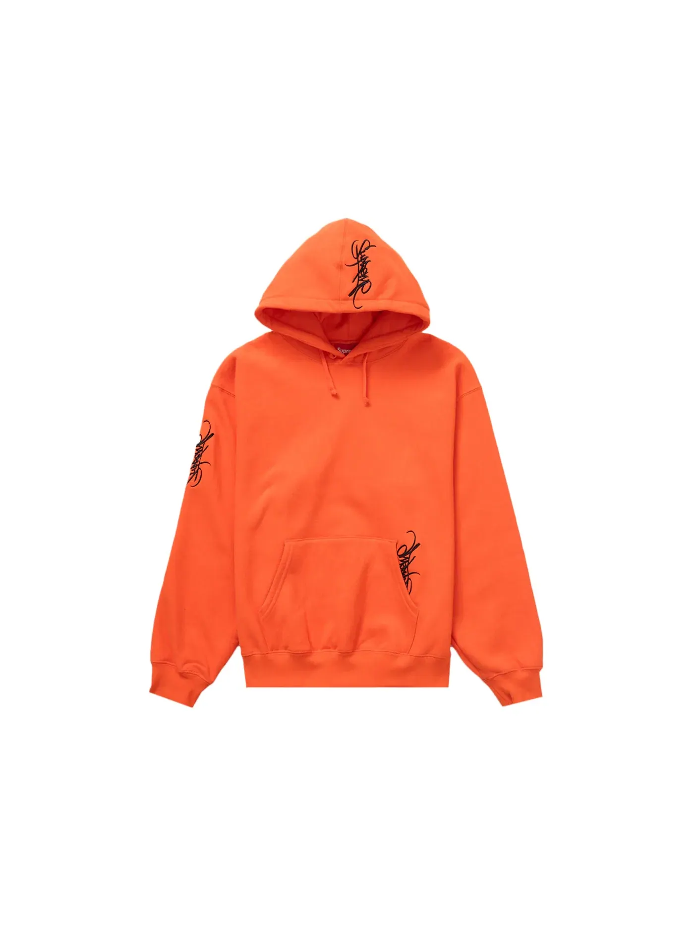 Мужской худи с капюшоном Supreme Sweatshirt (SS24) — изображение 1 из 2, яркий оранжевый