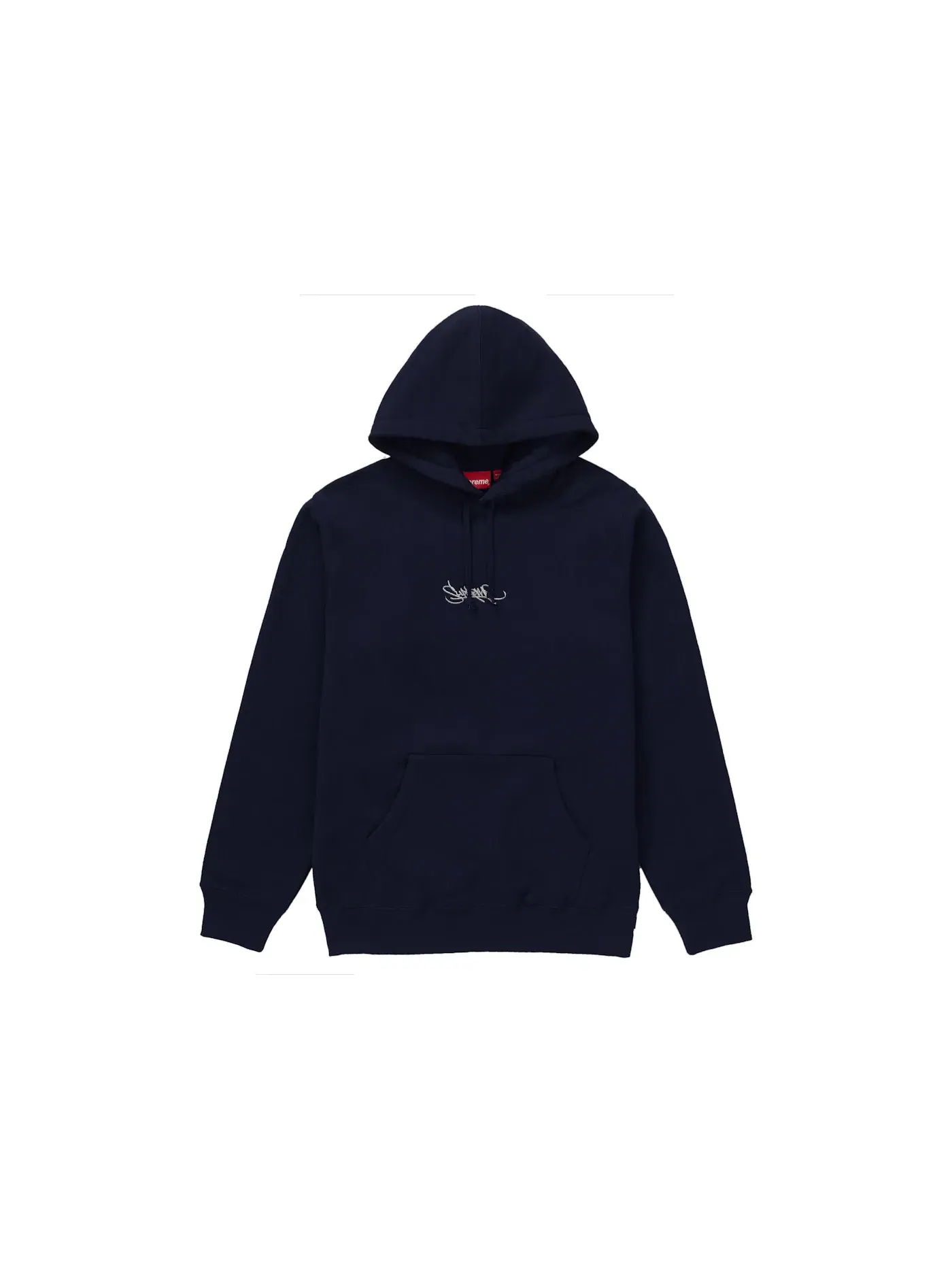 Мужская худи с капюшоном Supreme Hooded Sweatshirt — изображение 1 из 1, темно-синий