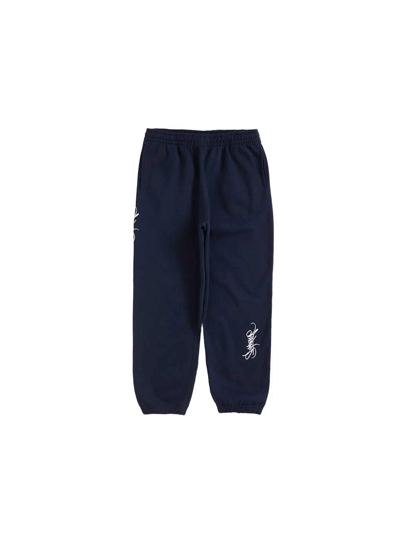 Мужские спортивные штаны с принтом Supreme Sweatpant — изображение 1 из 2, темно-синий