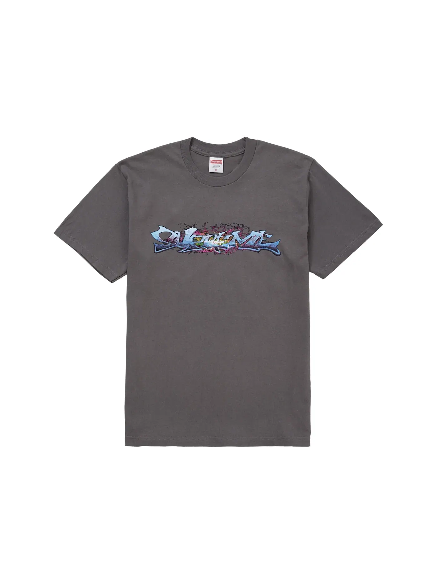 Мужская футболка с принтом Tee Supreme — изображение 2 из 2, темно-серый