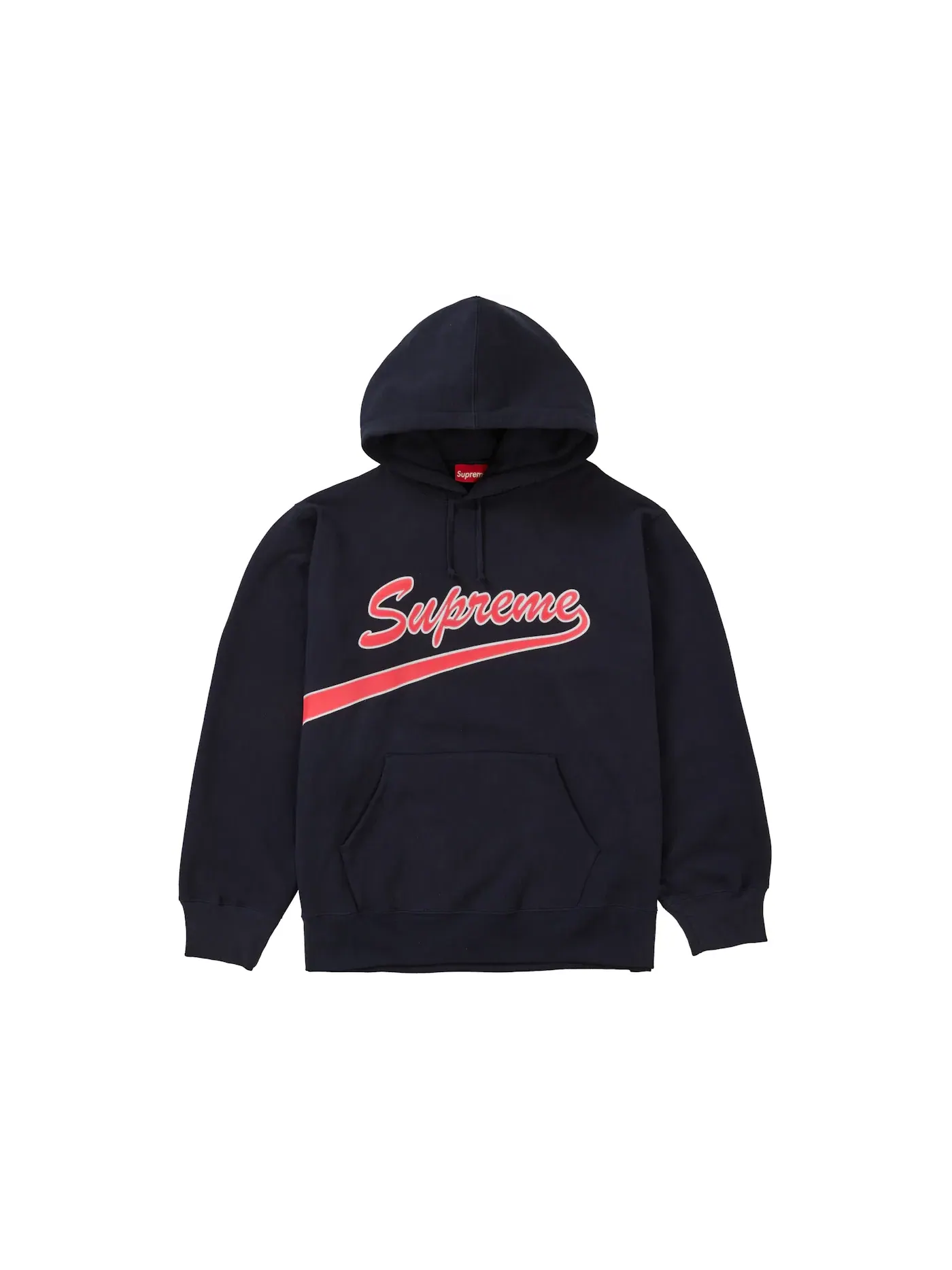 Мужская худи с капюшоном Supreme Sweatshirt — изображение 1 из 2, темно-синий
