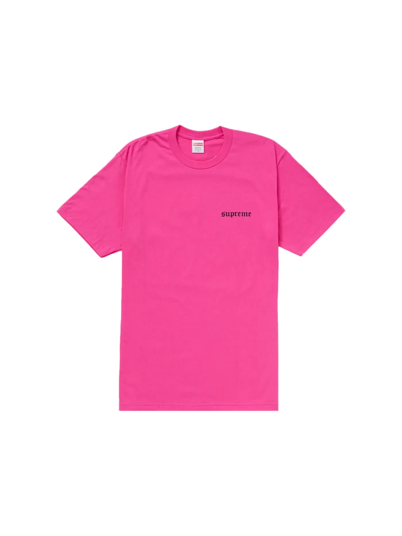 Мужская футболка Supreme Tee — изображение 2 из 2, фуксия