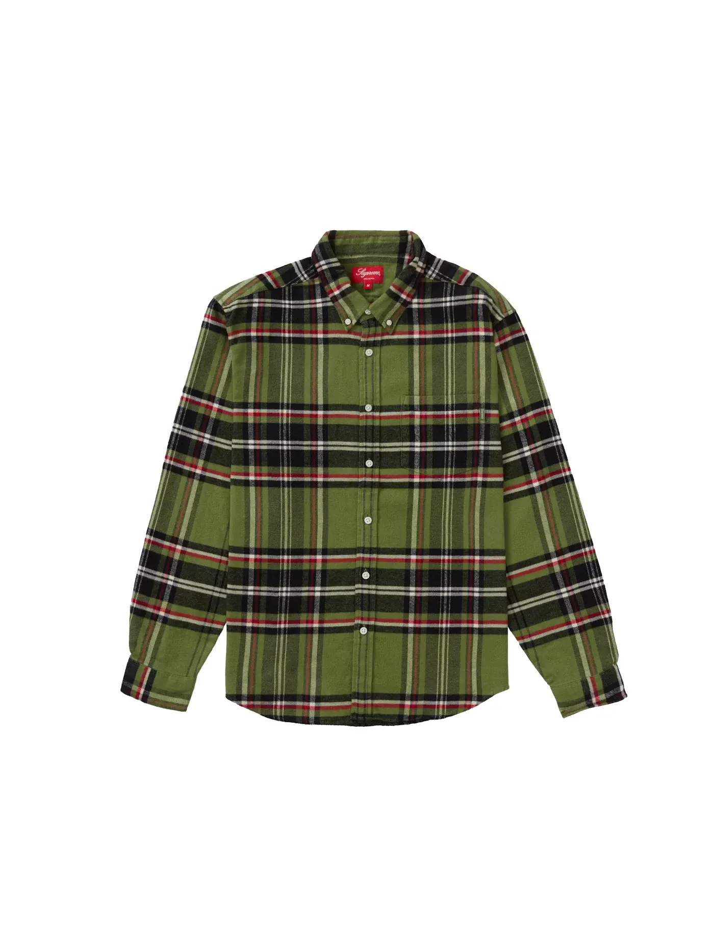Мужская фланелевая рубашка с клеткой Supreme Shirt — изображение 1 из 1, зеленый