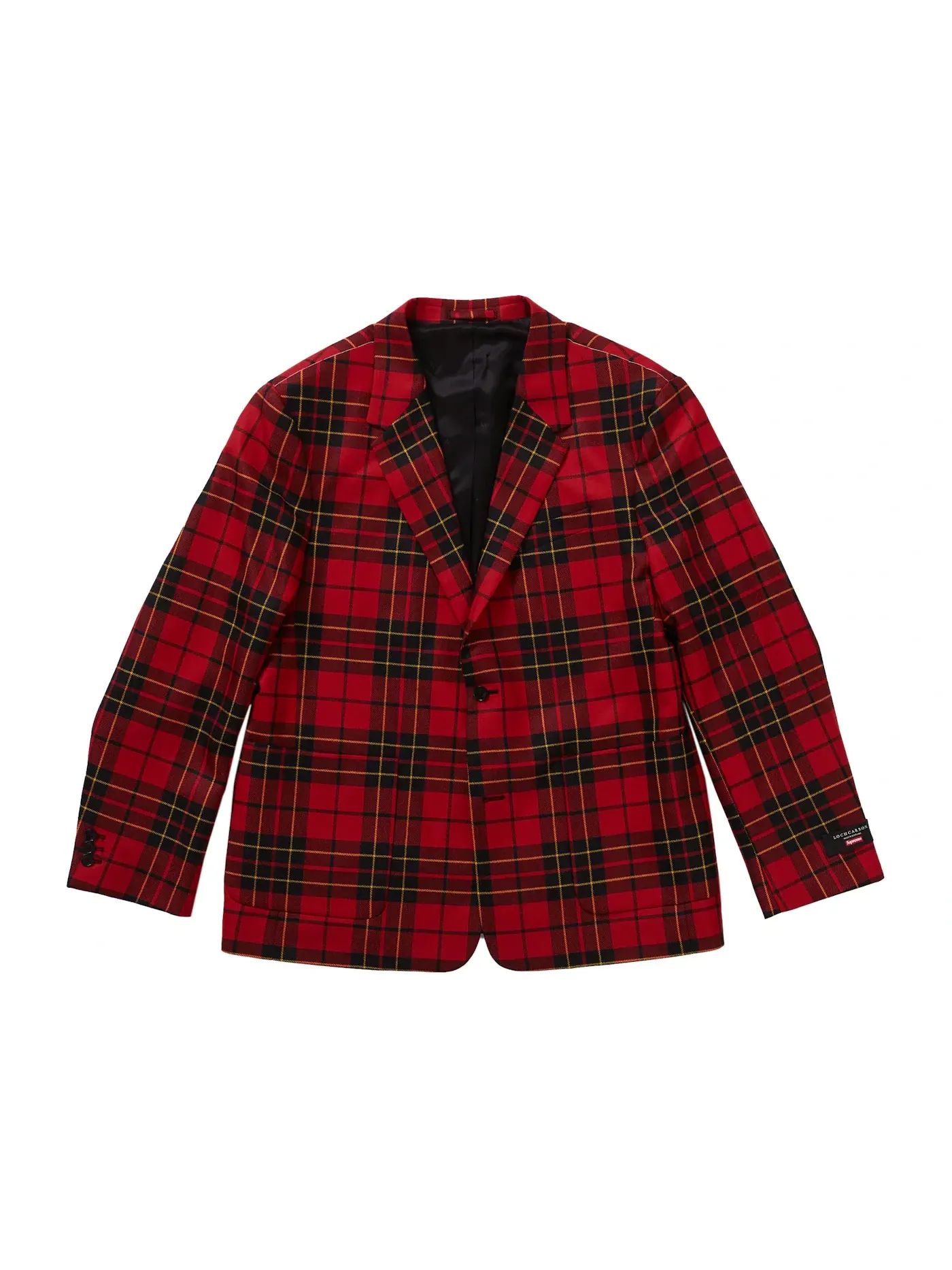 Мужской костюм из шерсти в клетку Supreme Suit — изображение 2 из 6, красный