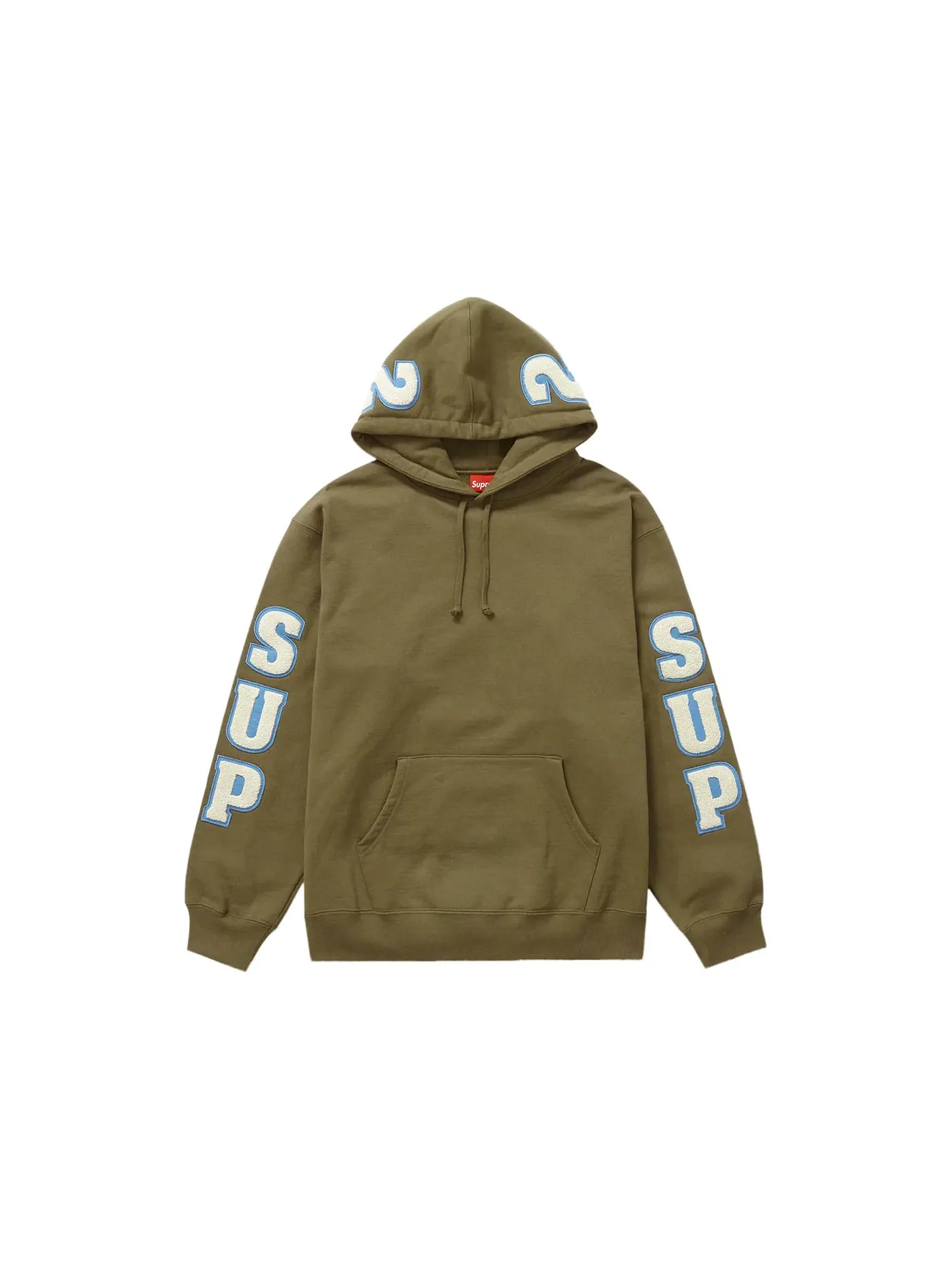 Мужской свитшот Supreme — изображение 1 из 2, оливковый коричневый
