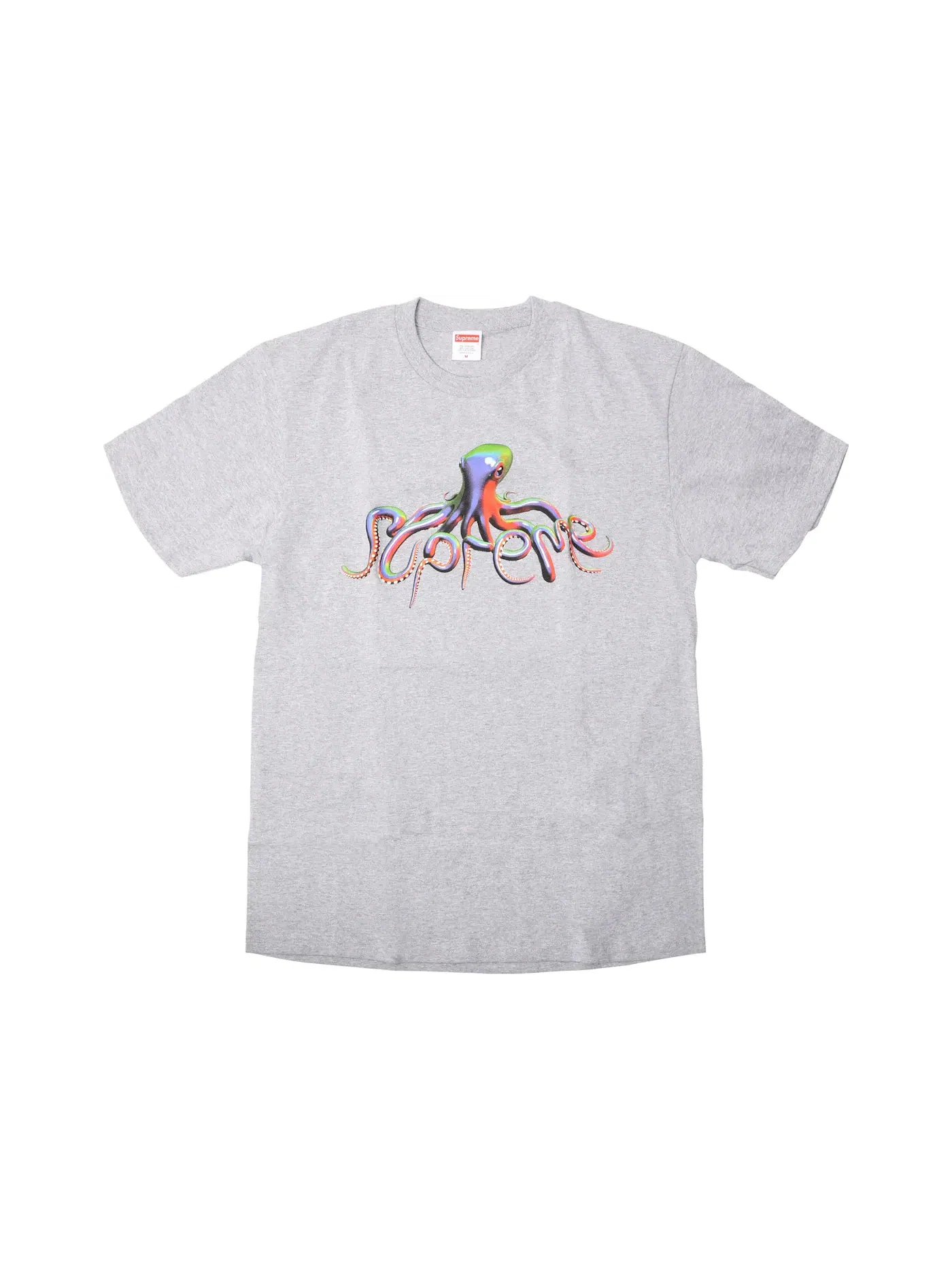 Мужская футболка с принтом Supreme Tee — изображение 1 из 1, серый