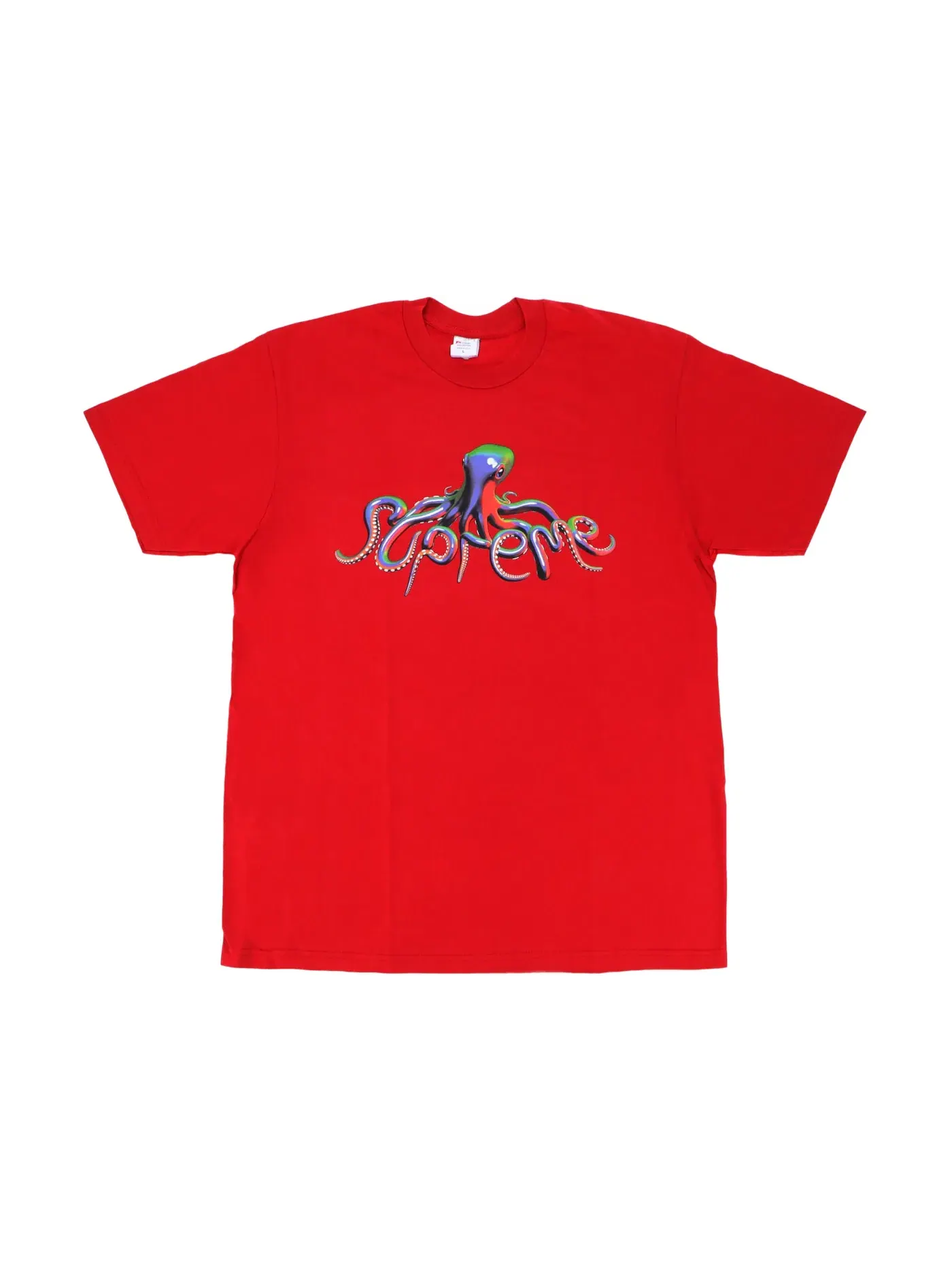 Мужская футболка с принтом Supreme Tee — изображение 1 из 1, красный