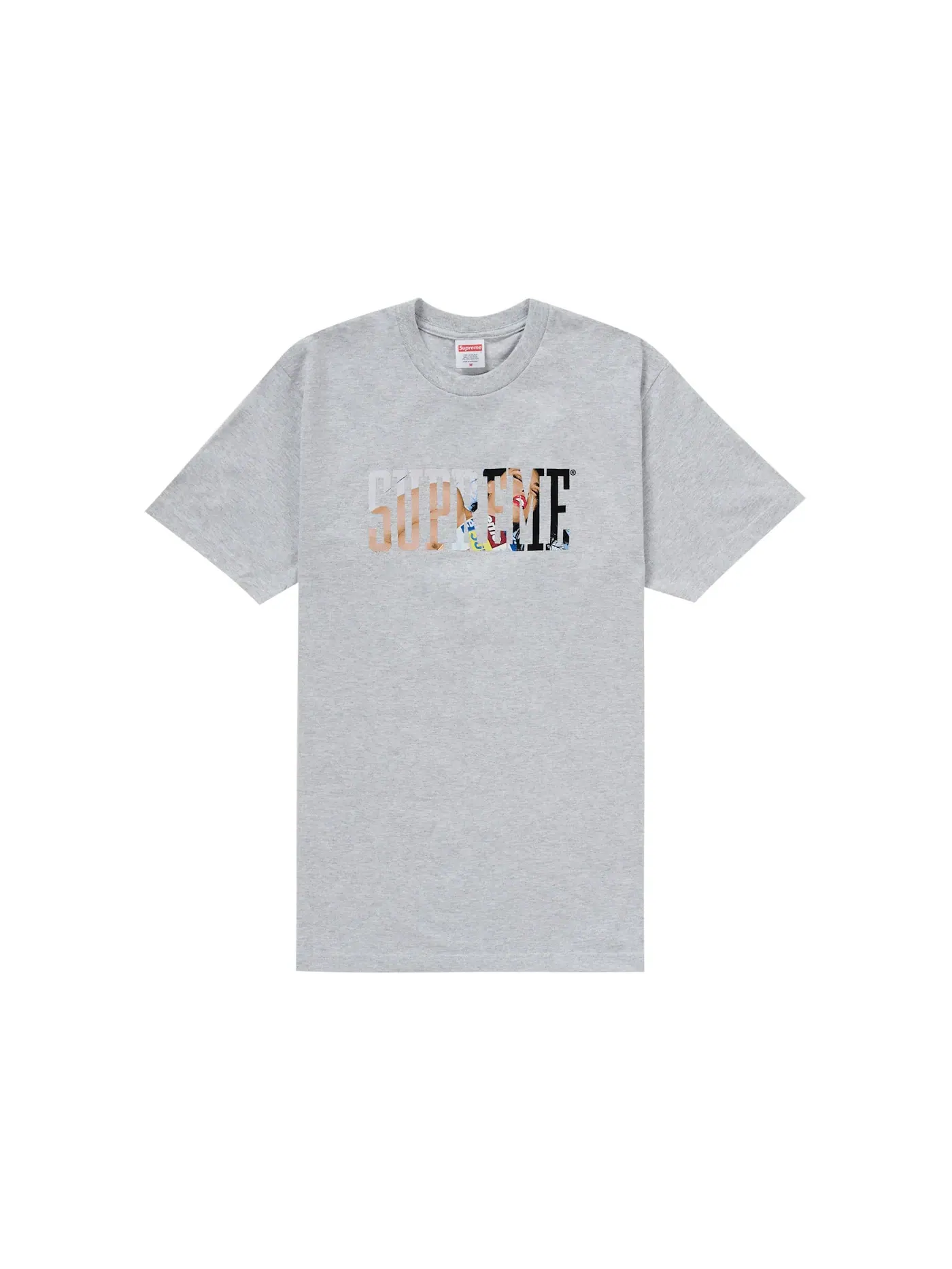 Мужская футболка с принтом Supreme Tera Patrick Collegiate Tee — изображение 1 из 1, серый