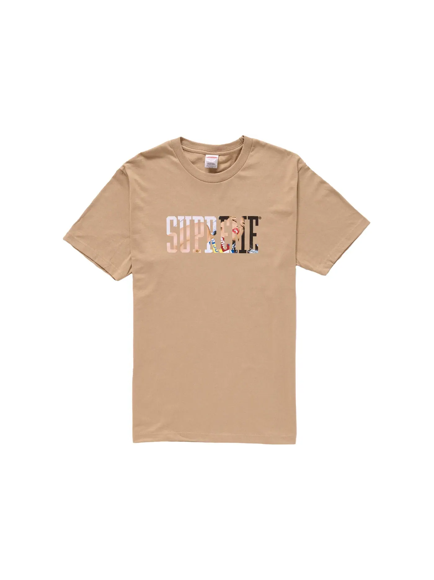 Мужская футболка с принтом Tera Patrick Collegiate Tee Supreme — изображение 1 из 1, хаки