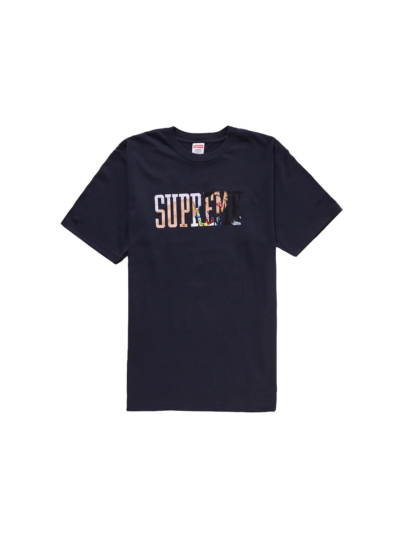 Мужская футболка с принтом Supreme Tee — изображение 1 из 1, темно-синий