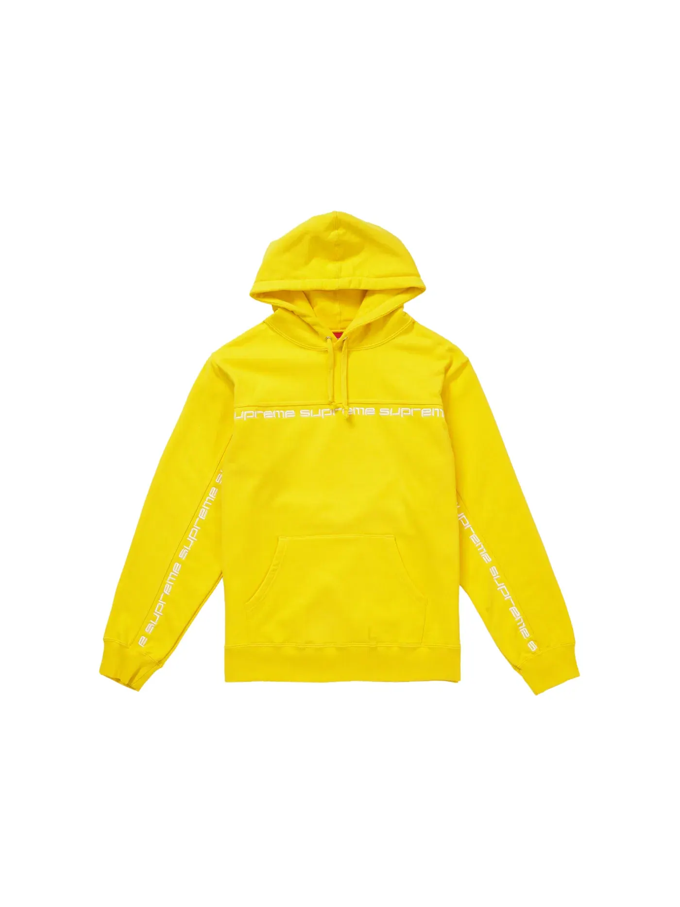 Мужской худи с принтом Supreme Sweatshirt — изображение 1 из 1, желтый