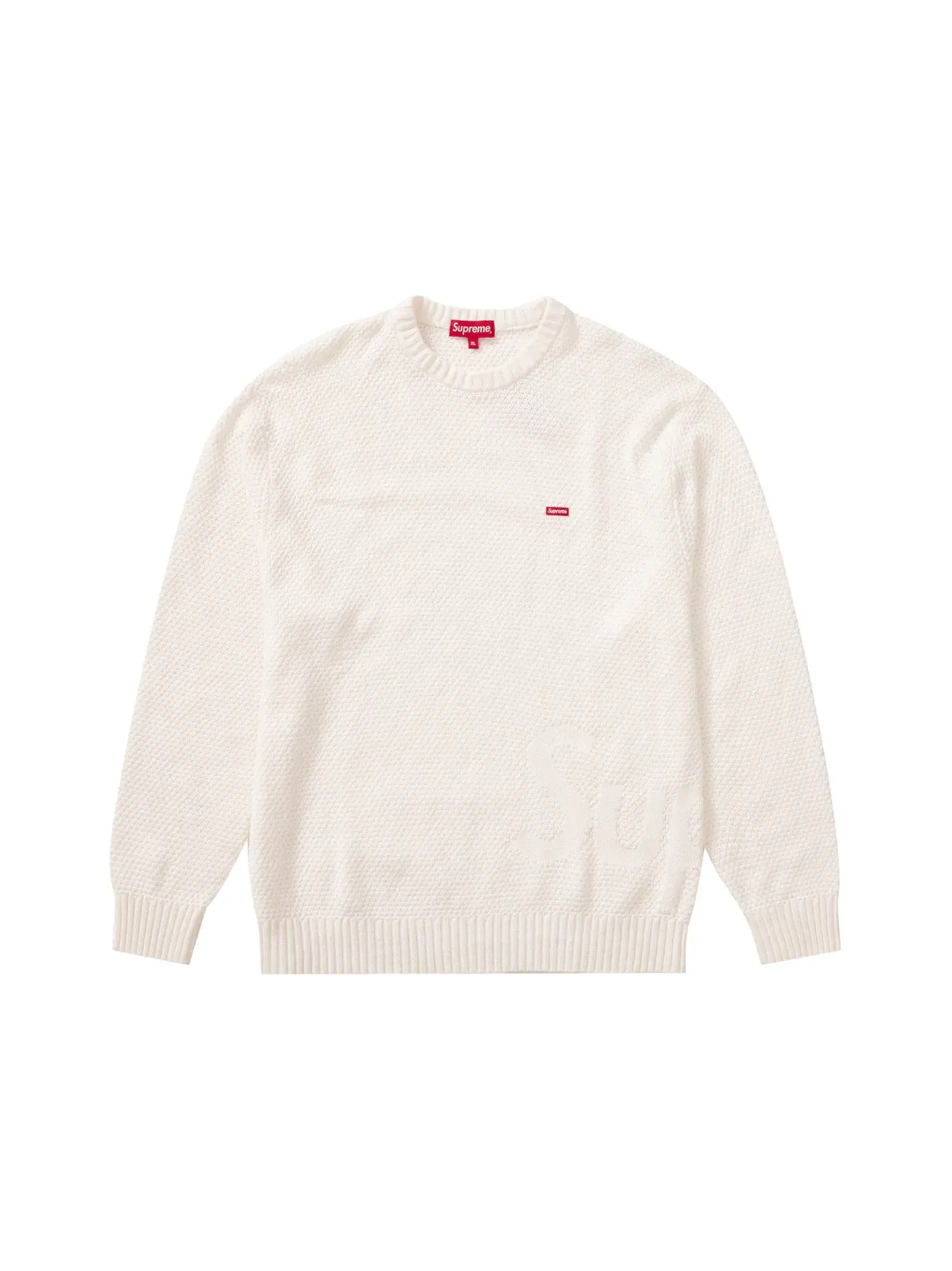 Мужской свитер с рельефной текстурой Supreme Sweater — изображение 1 из 2, белый