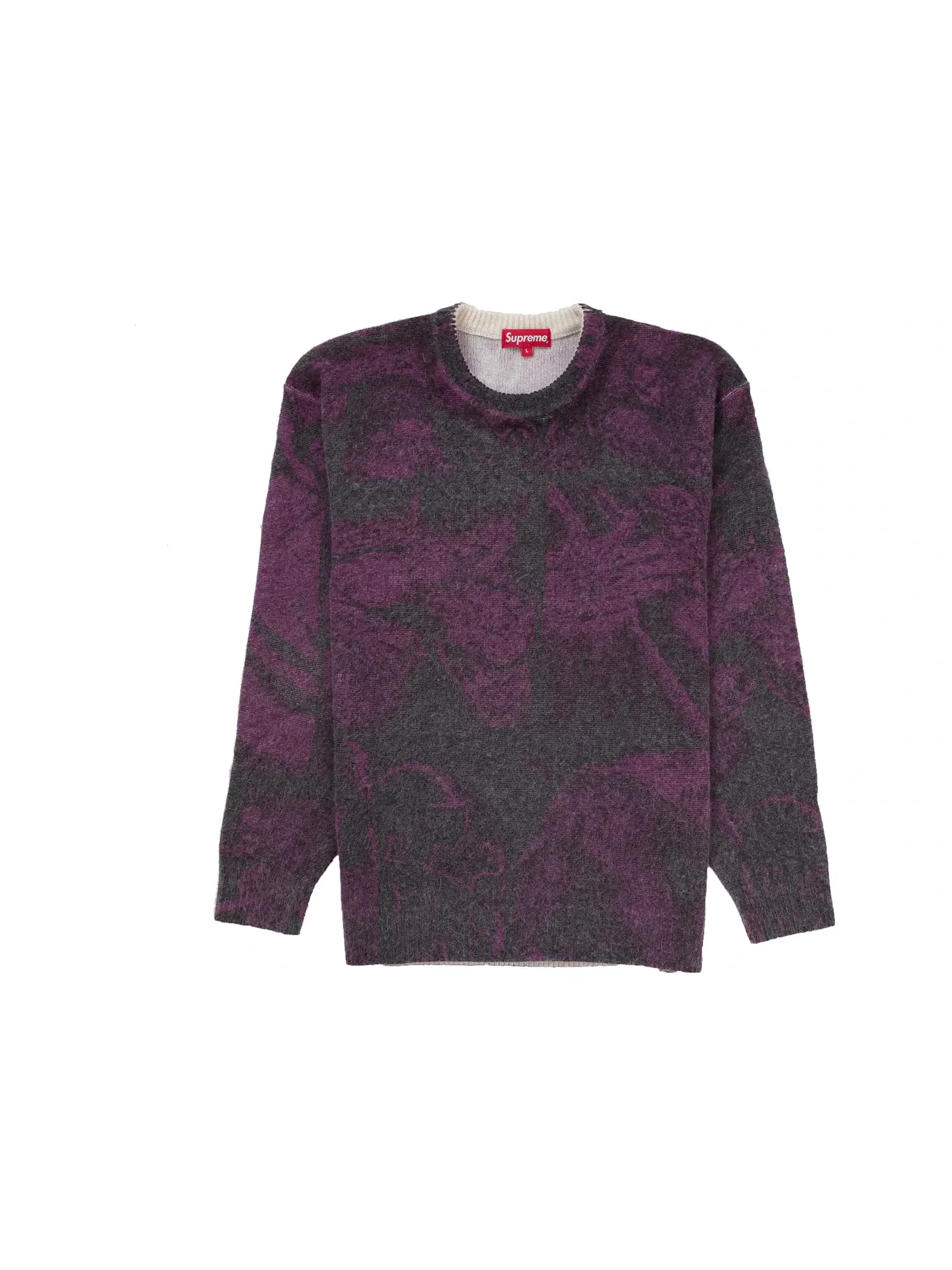 Мужской свитер с принтом Supreme Purple — изображение 1 из 2