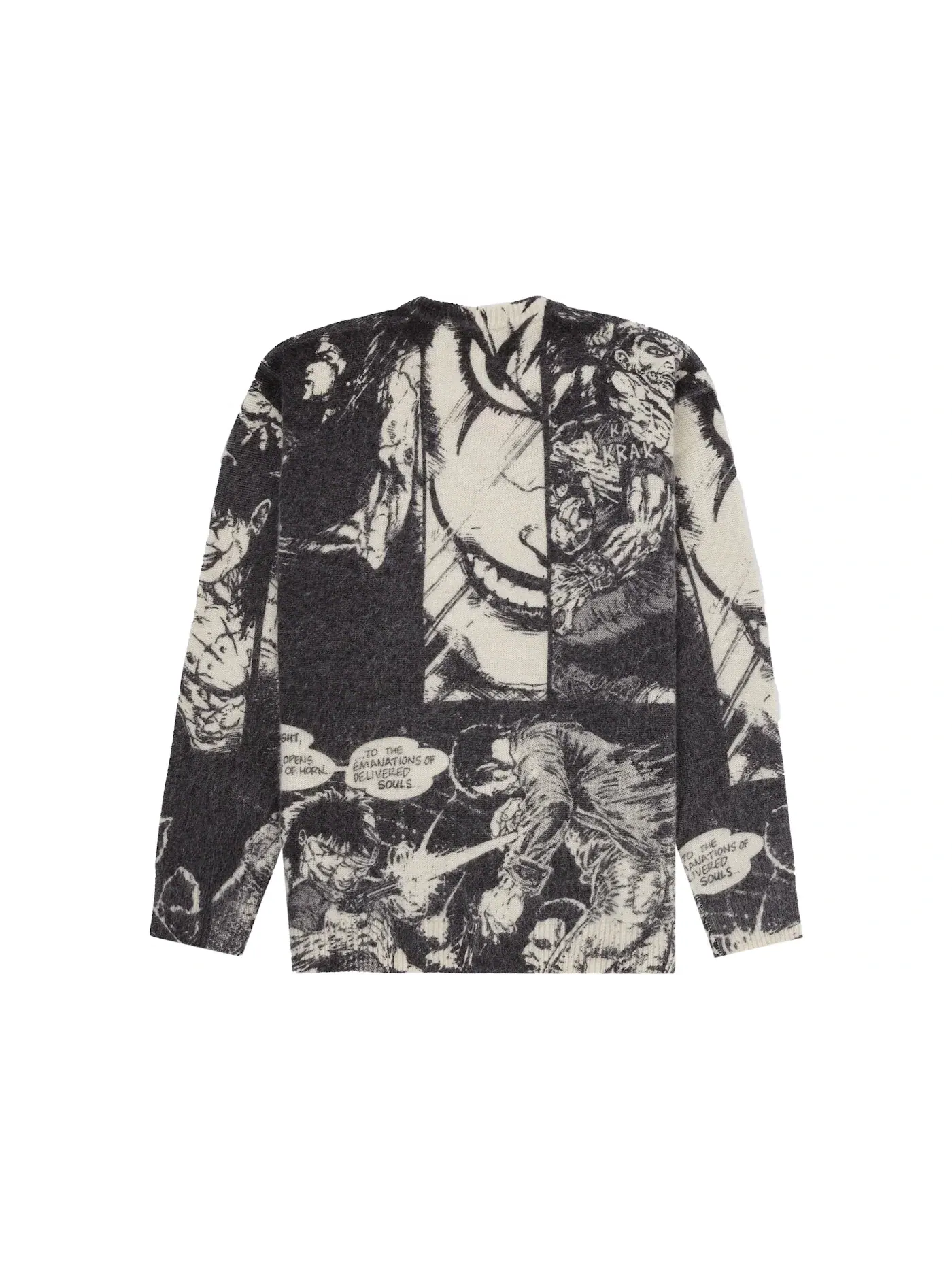 Мужской свитер с принтом Supreme The Crow Sweater — изображение 2 из 2, белый