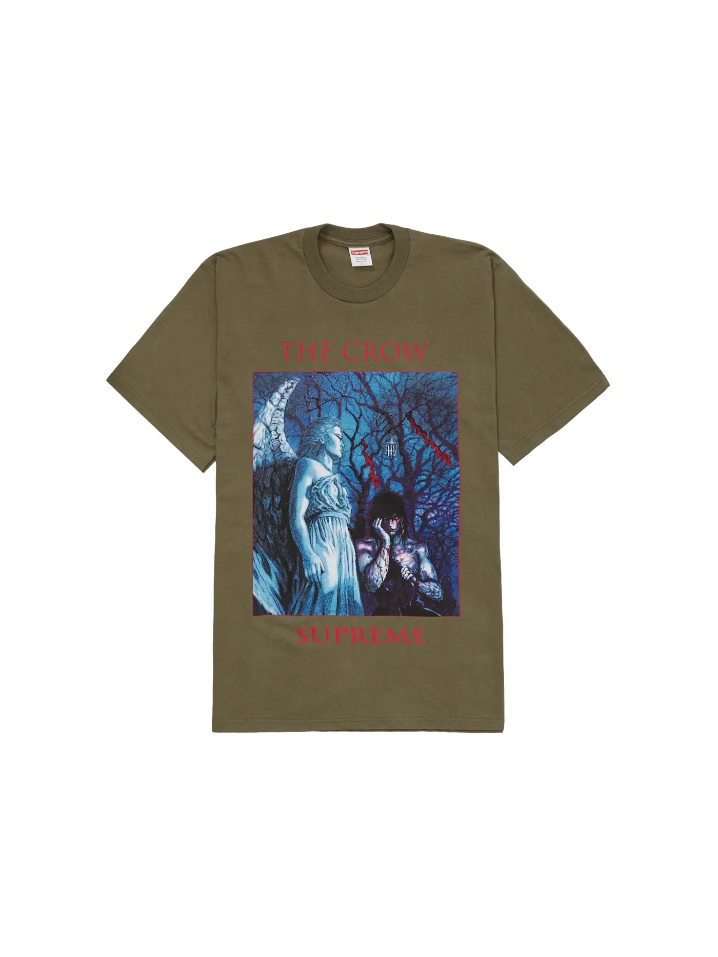 Мужская футболка с принтом Tee Supreme — изображение 1 из 2, светлый оливковый