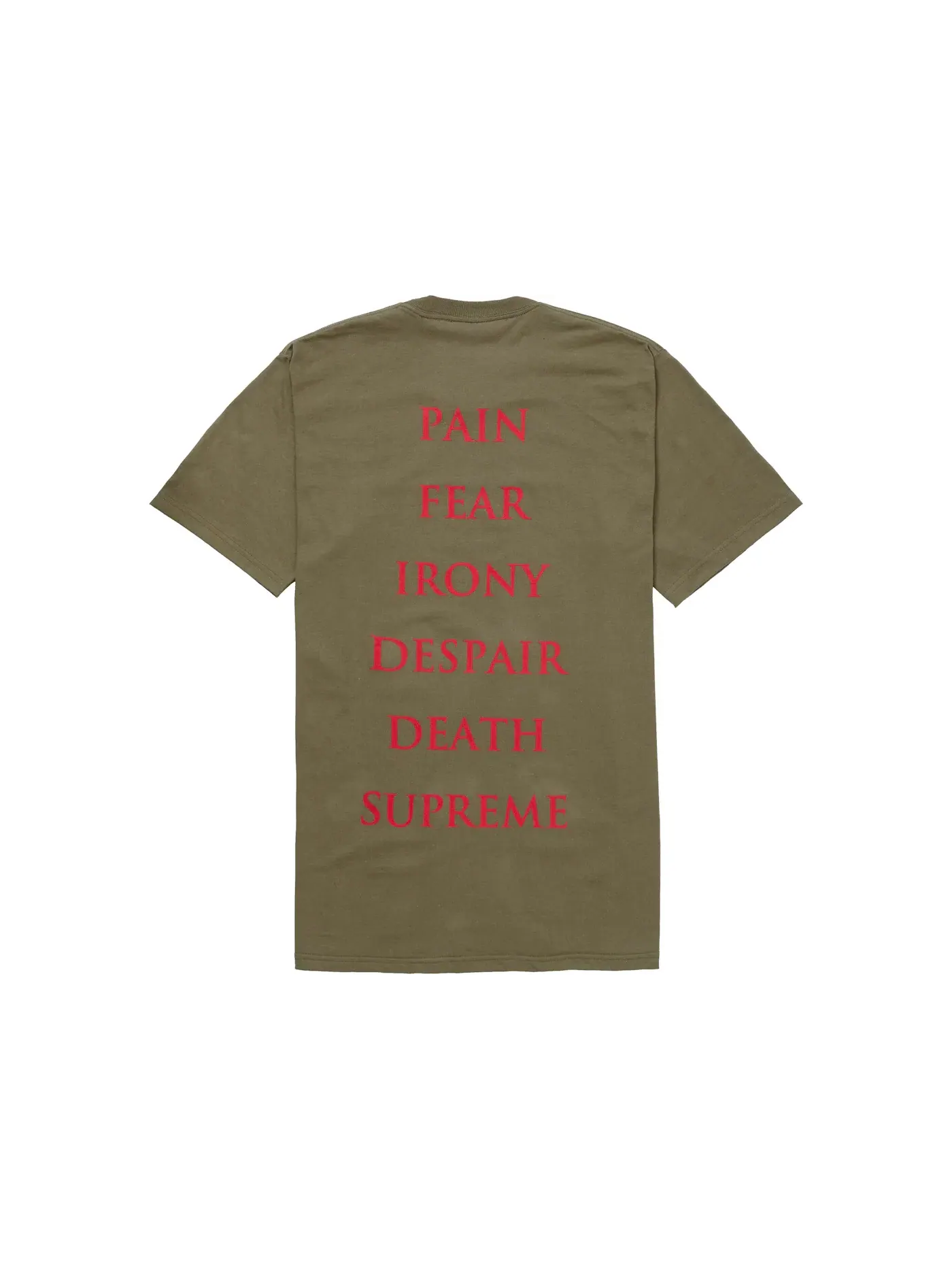Мужская футболка с принтом Tee Supreme — изображение 2 из 2, светлый оливковый