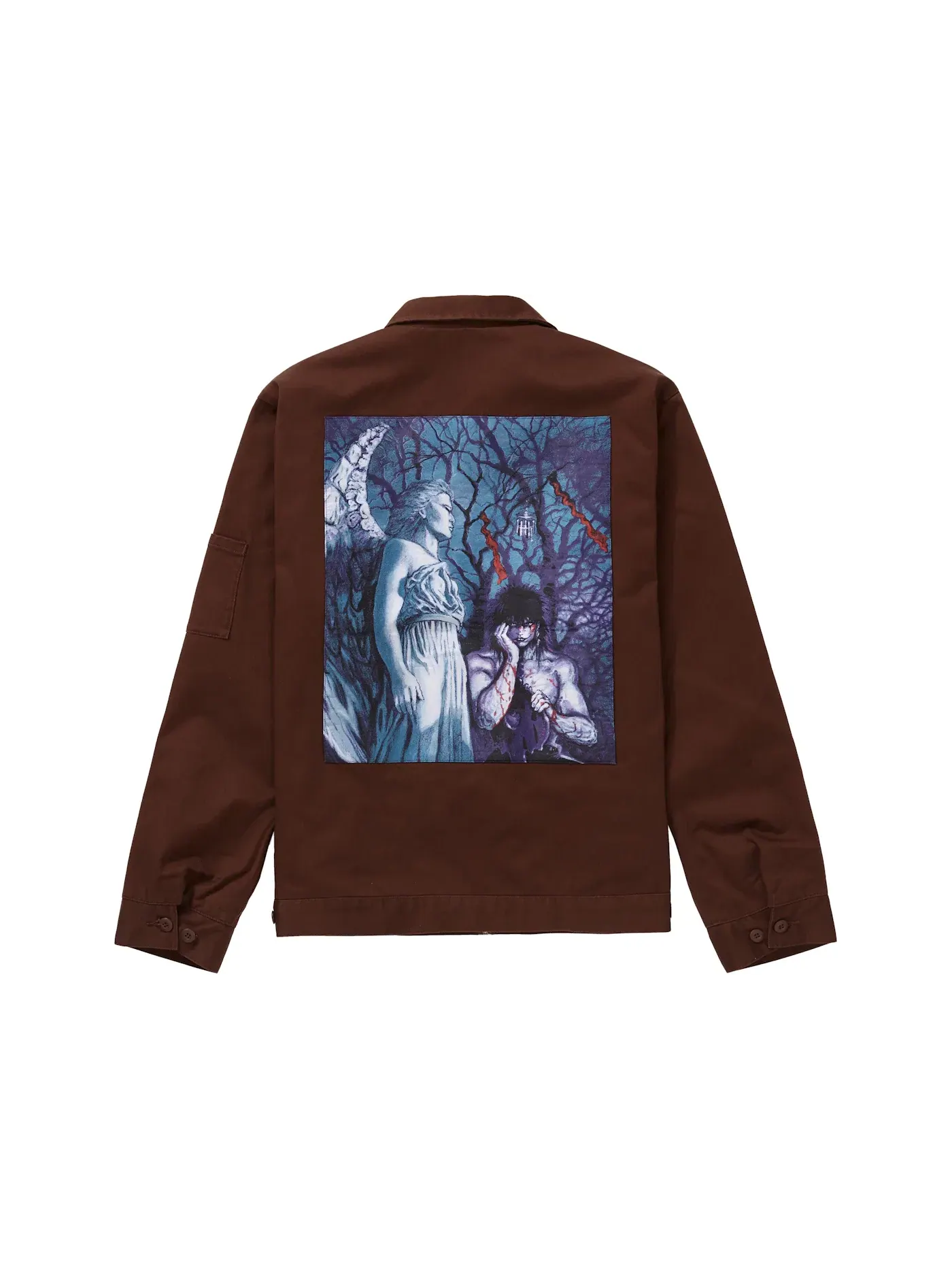 Мужская куртка-ворк Supreme The Crow Work Jacket — изображение 1 из 3, коричневый