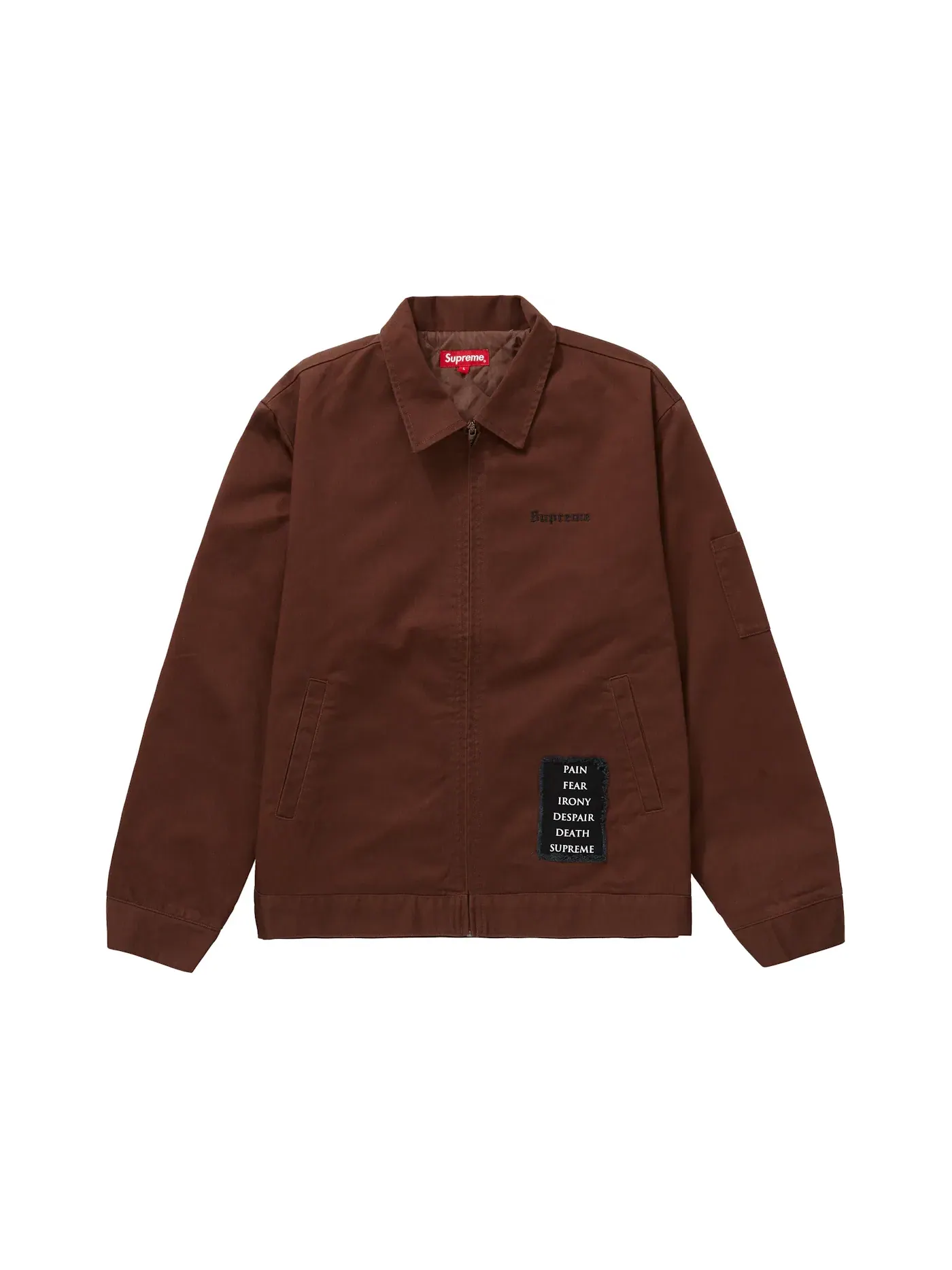 Мужская куртка-ворк Supreme The Crow Work Jacket — изображение 2 из 3, коричневый