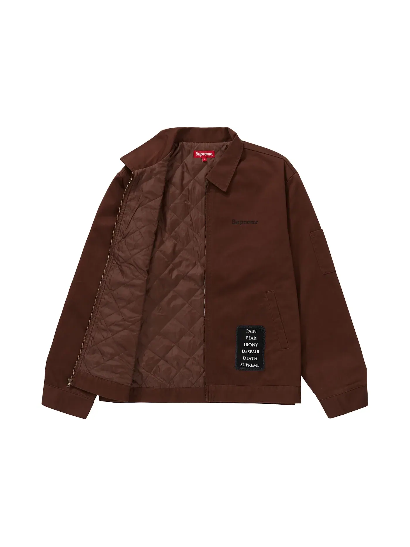 Мужская куртка-ворк Supreme The Crow Work Jacket — изображение 3 из 3, коричневый