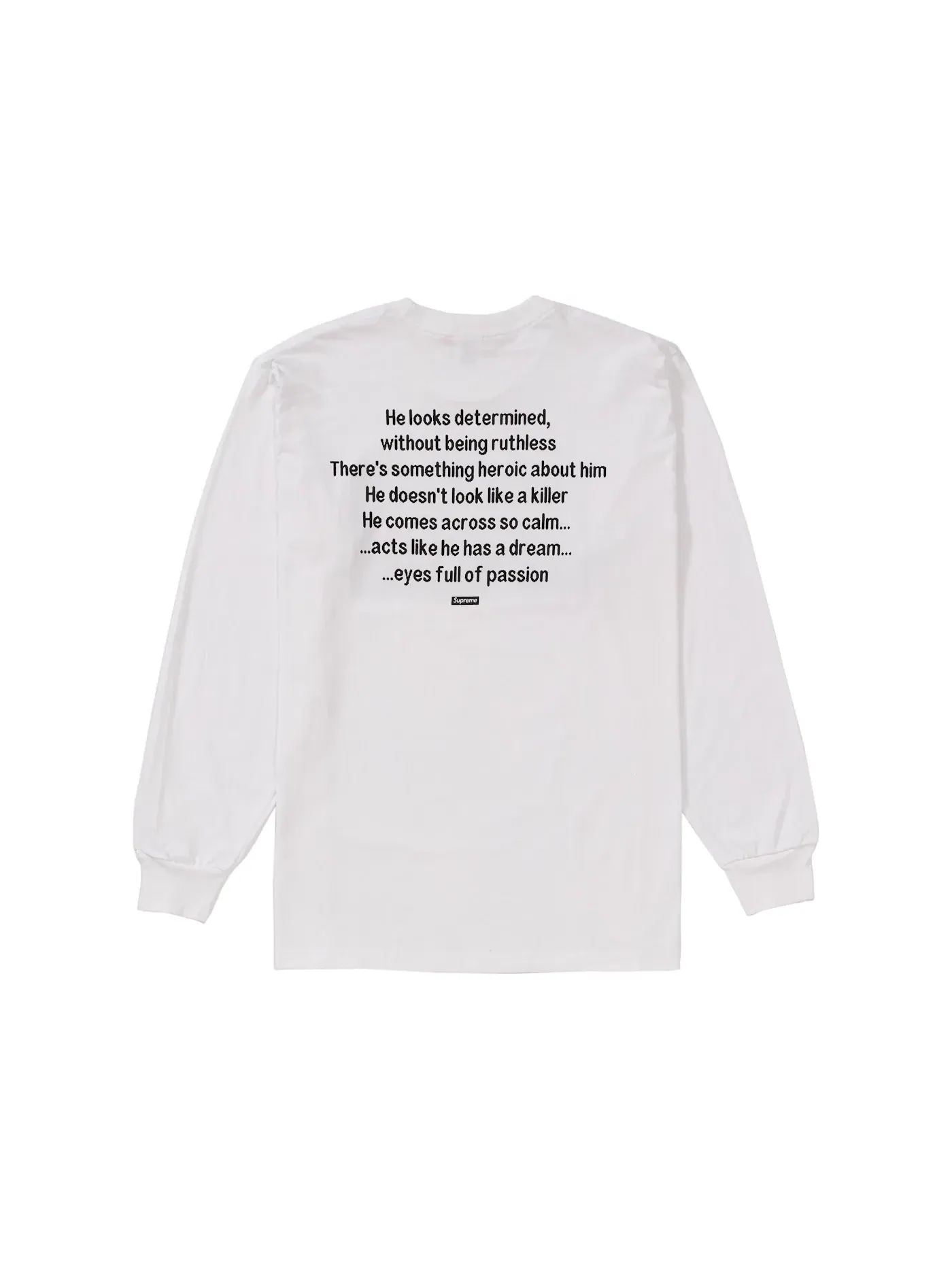 Мужская футболка с длинным рукавом с принтом Supreme The Killer Tee — изображение 2 из 2, белый