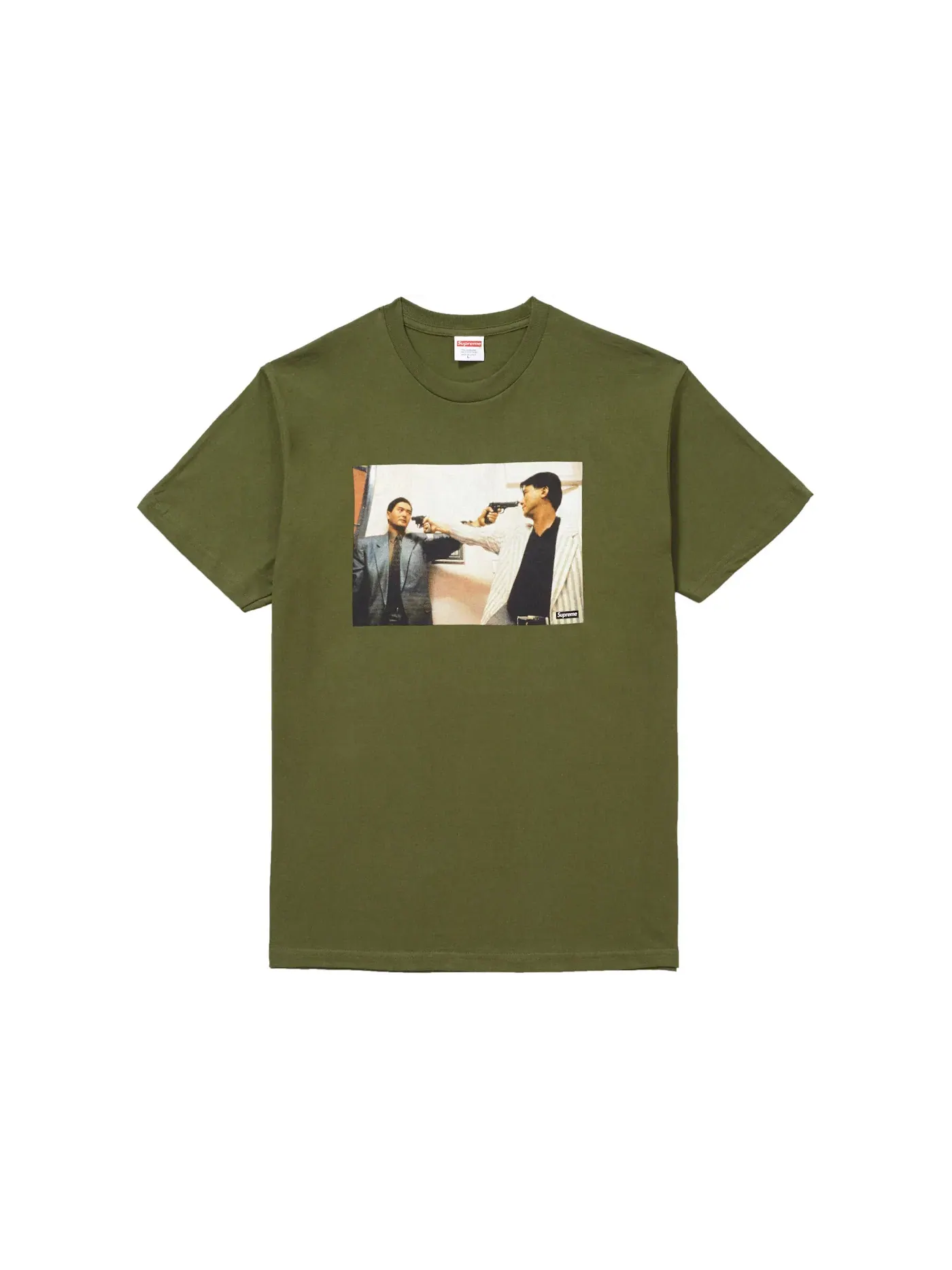 Мужская футболка с принтом The Killer Trust Tee Supreme — изображение 1 из 2, оливковый